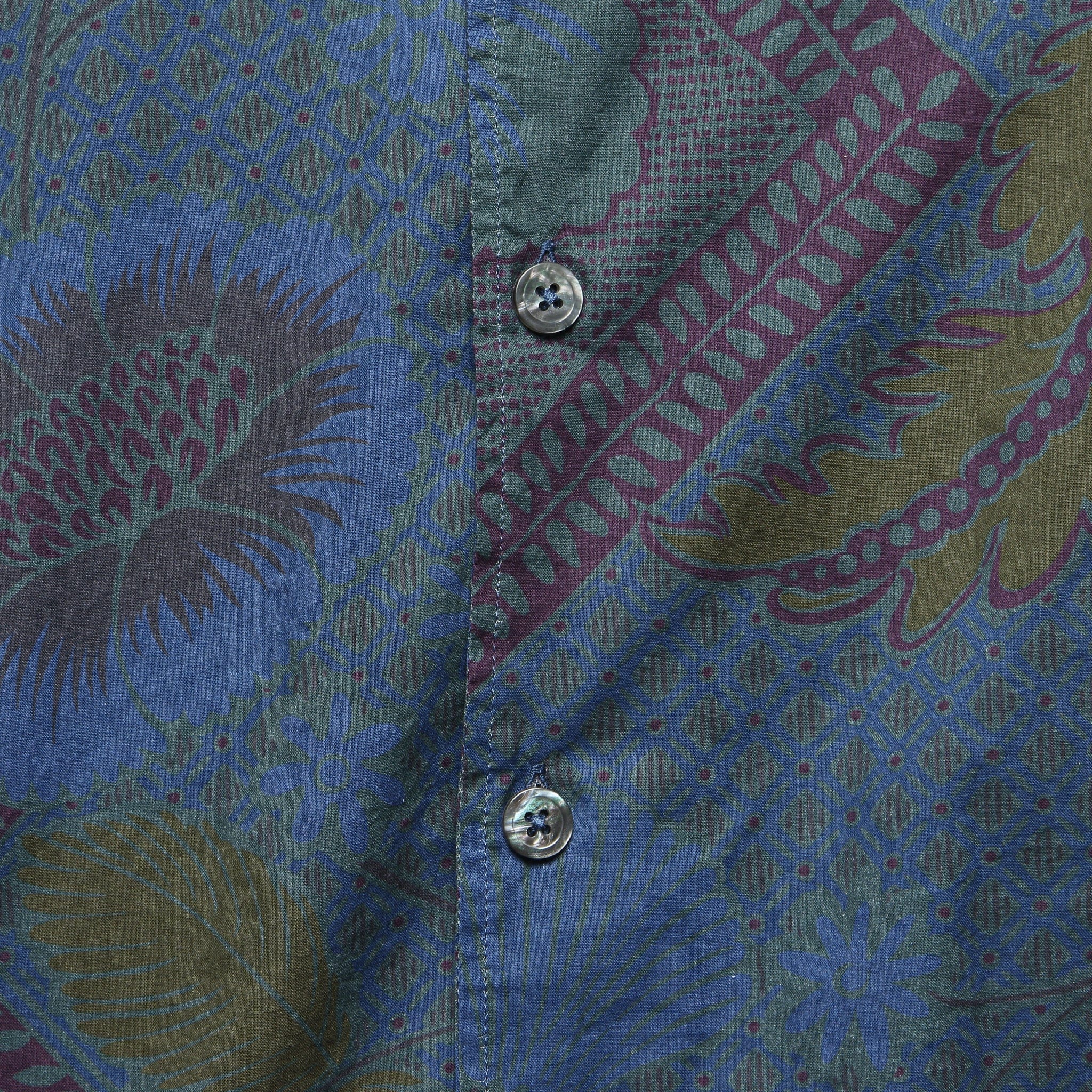 Scarf Print Shirt - Navy - Image 3