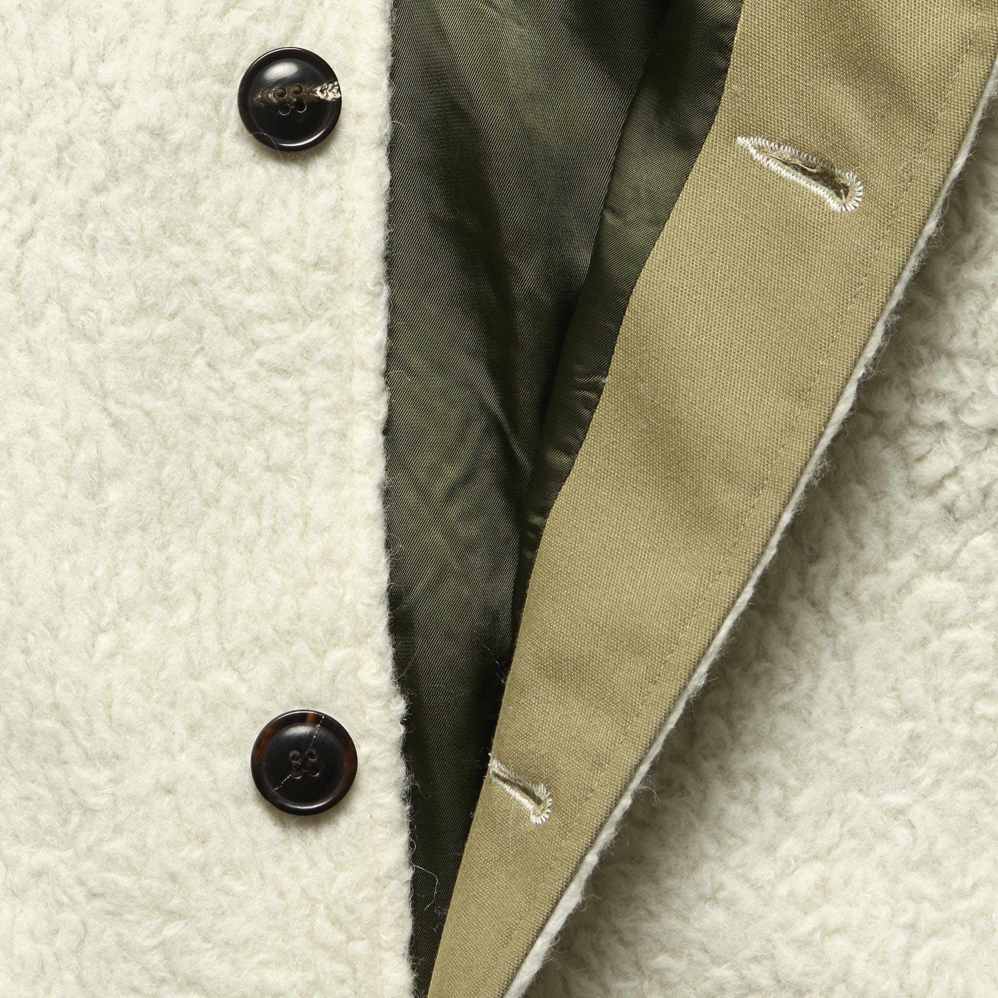 Sherpa Chore Jacket - White - Image 4