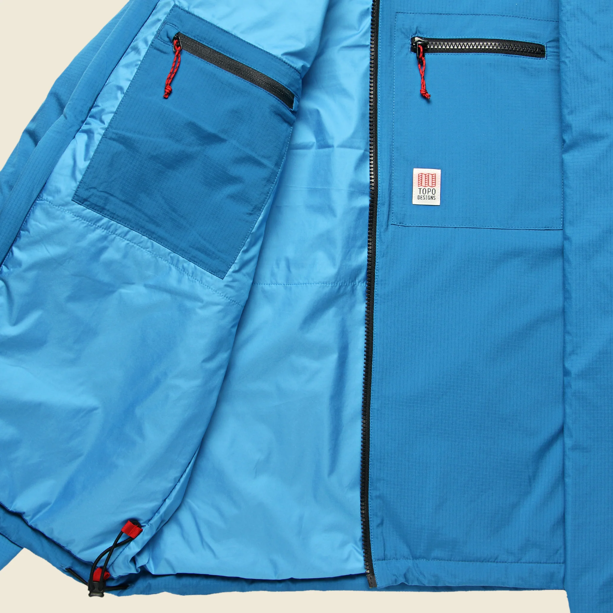 Puffer Zip Jacket - Blue - Image 4