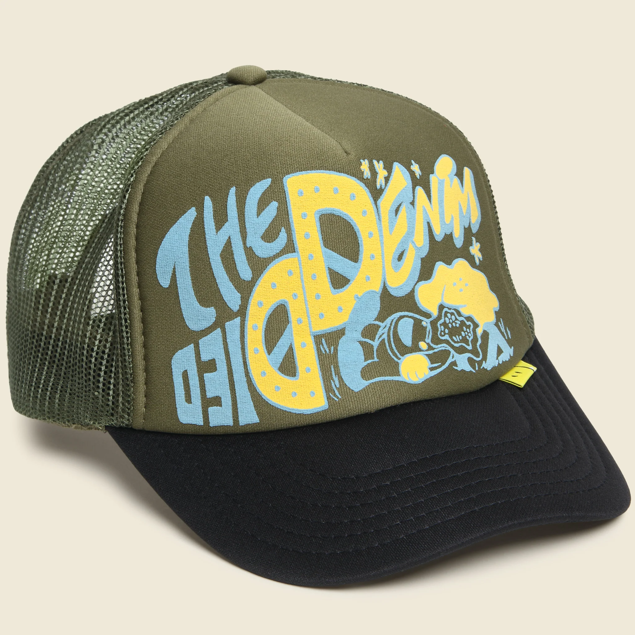 Track Cap - Khaki/Black