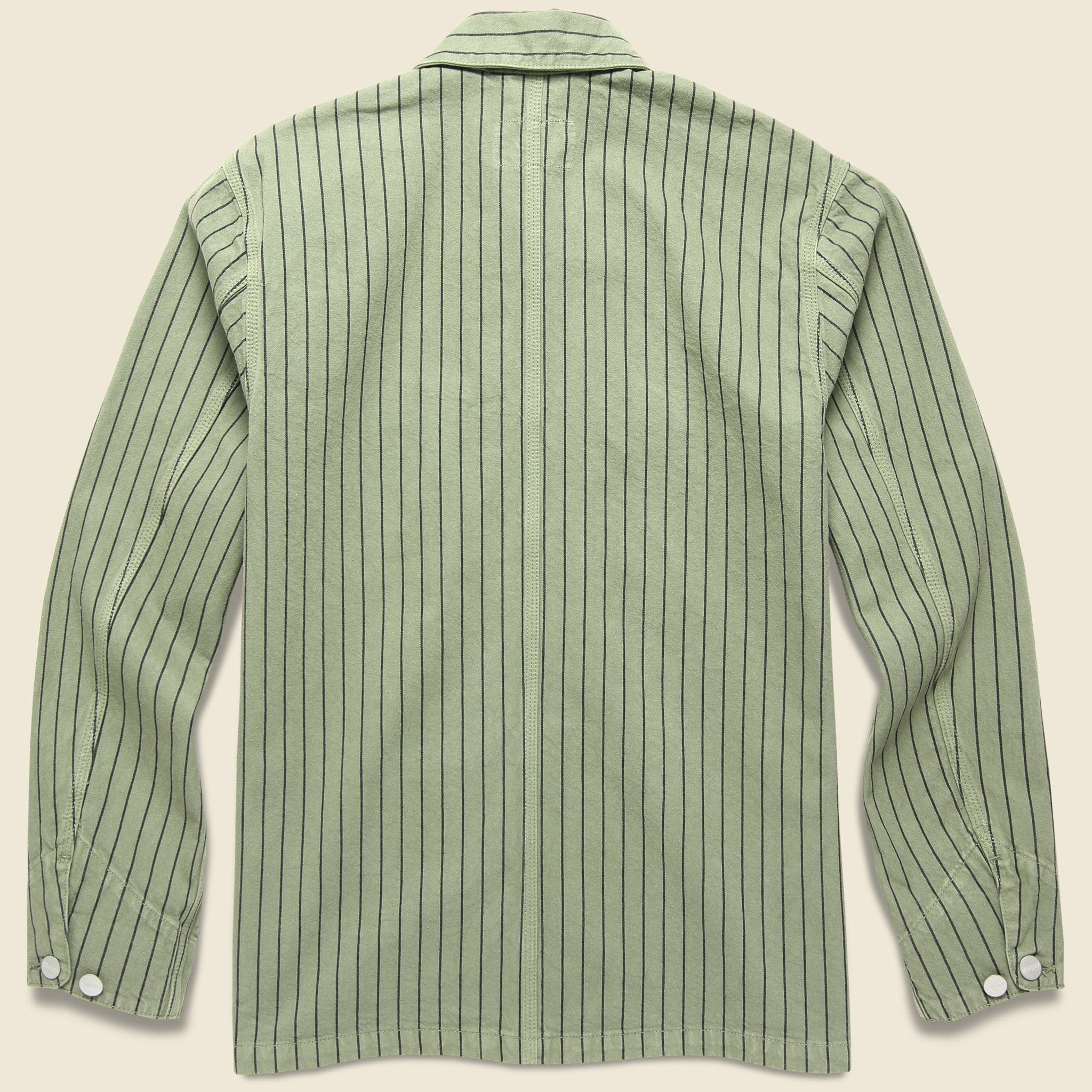 Trade Stripe Michigan Chore Coat - Dollar Green/Black - Image 2