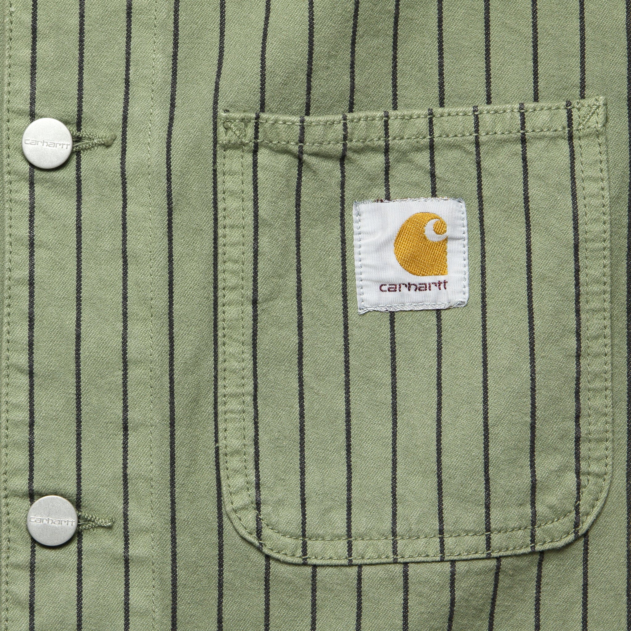 Trade Stripe Michigan Chore Coat - Dollar Green/Black - Image 3