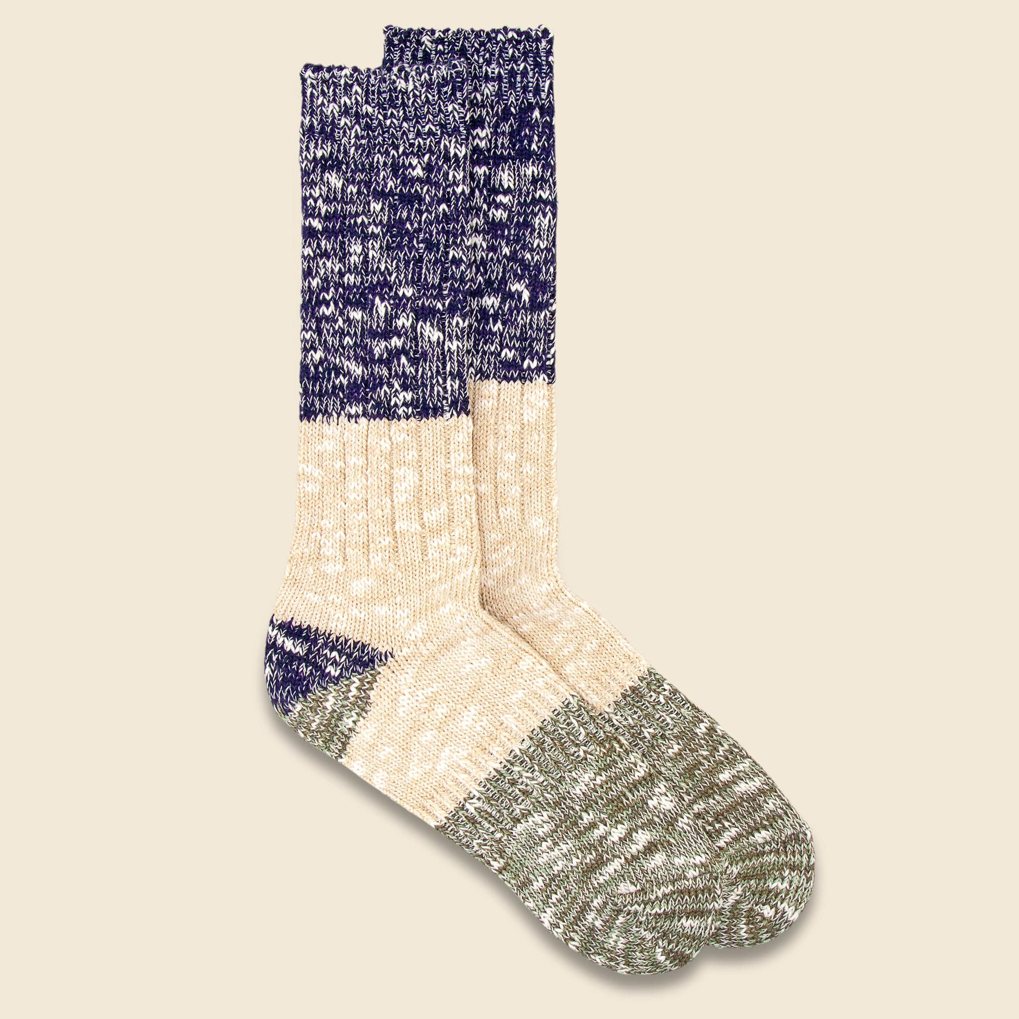 Trico Slub Crew - Navy