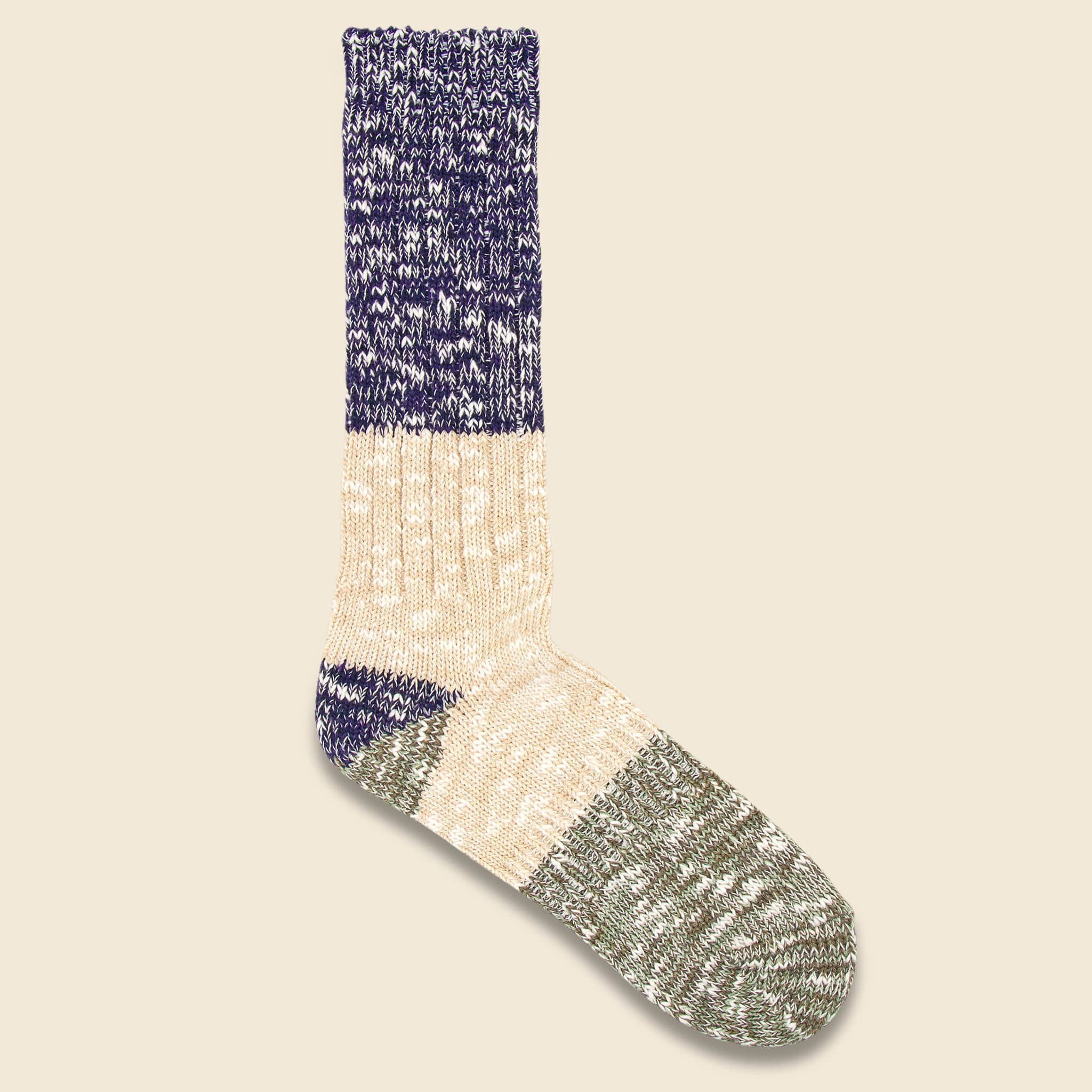 Trico Slub Crew - Navy - Image 2