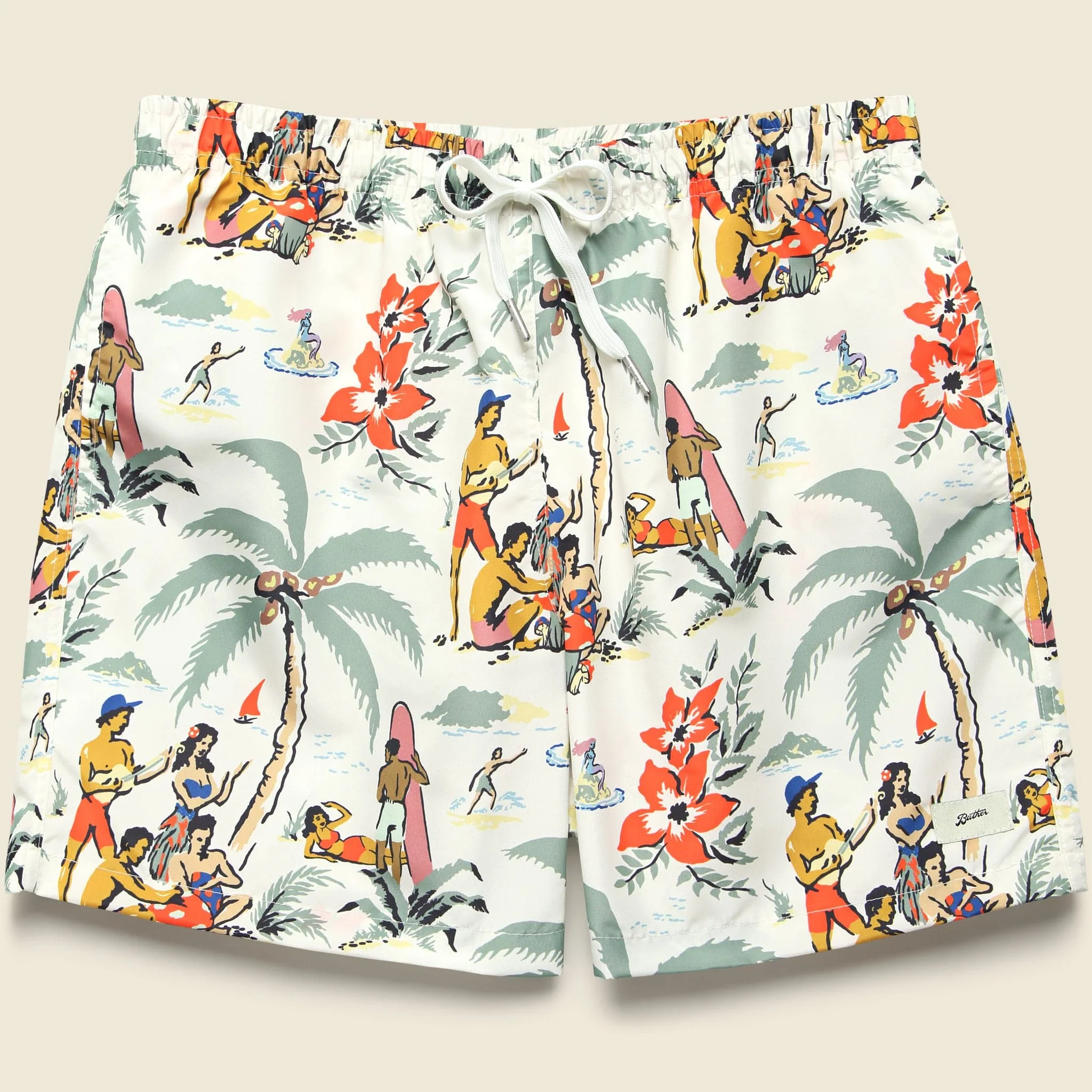 Trippin Beach Swim Trunk - Natural