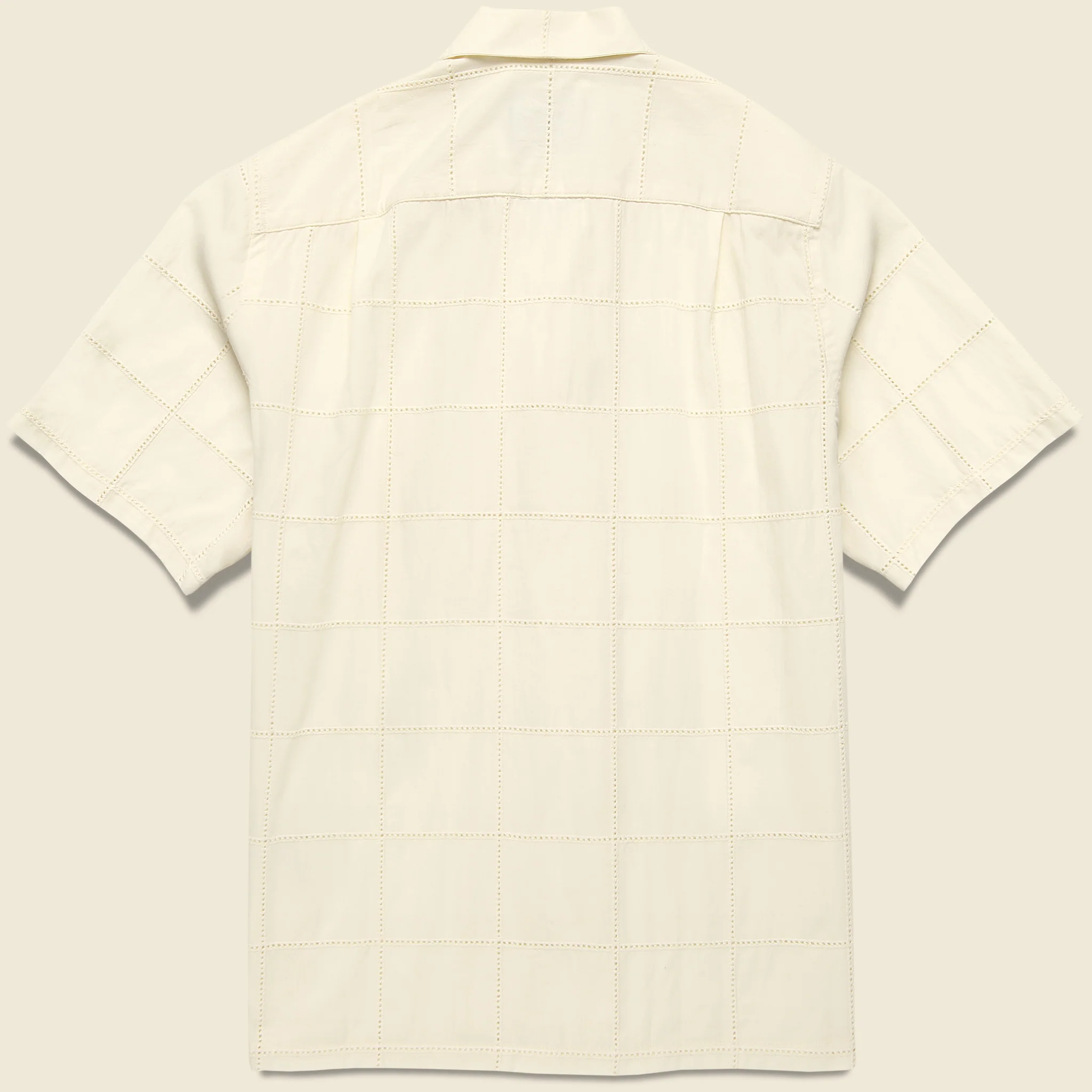 Grid Camp Shirt - Ecru - Image 2