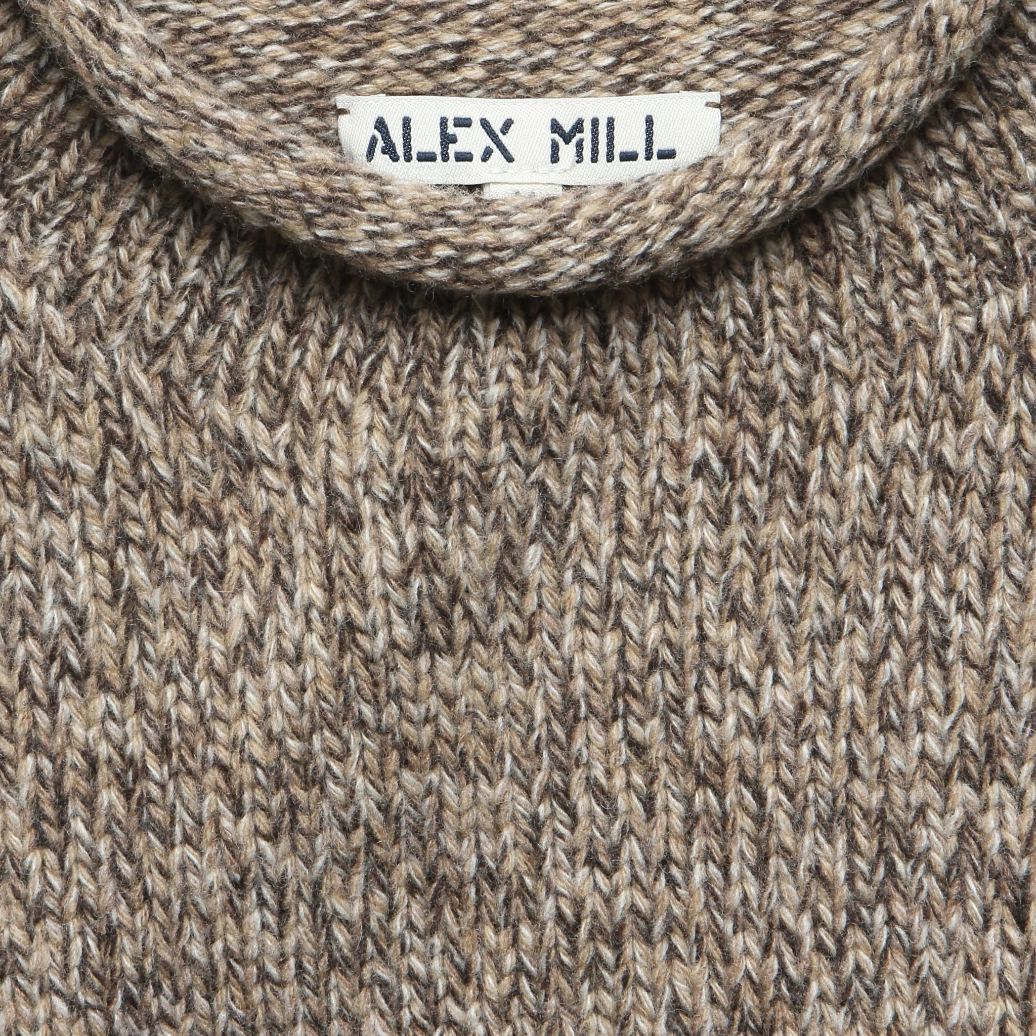 Tweed Roll Neck Sweater - Marled Cedar - Image 3