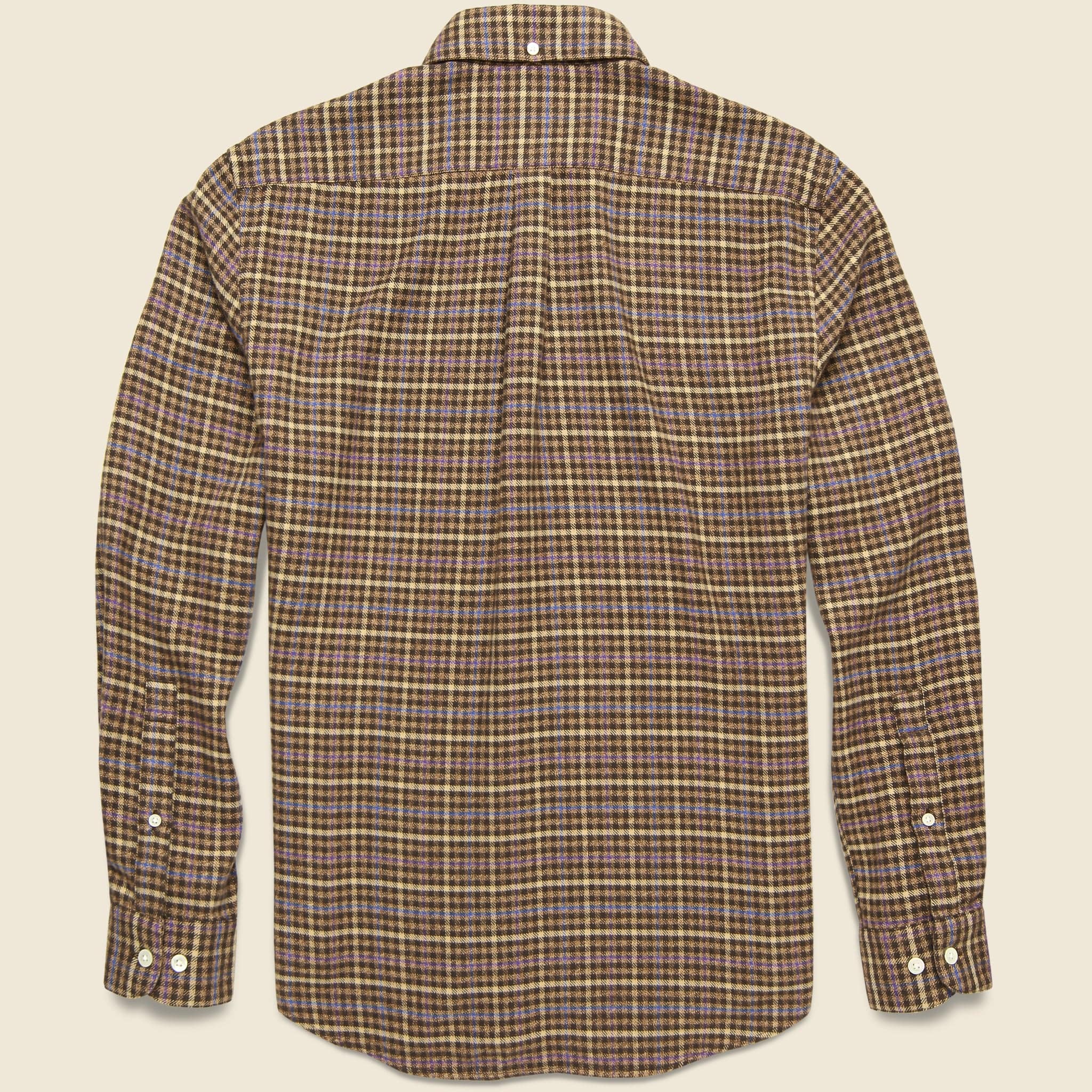 Twill Shirt - Brown/Blue/Purple - Image 2