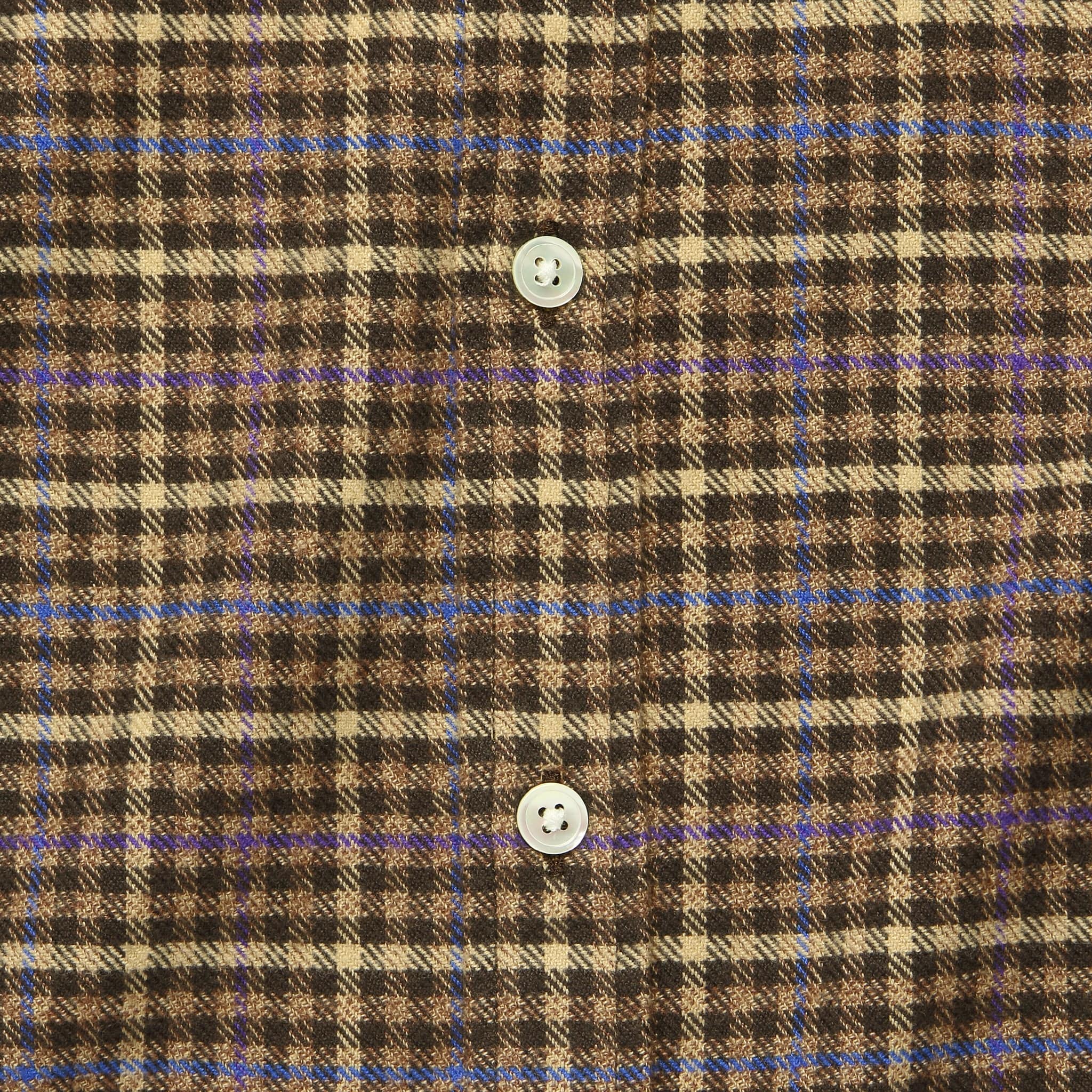 Twill Shirt - Brown/Blue/Purple - Image 3