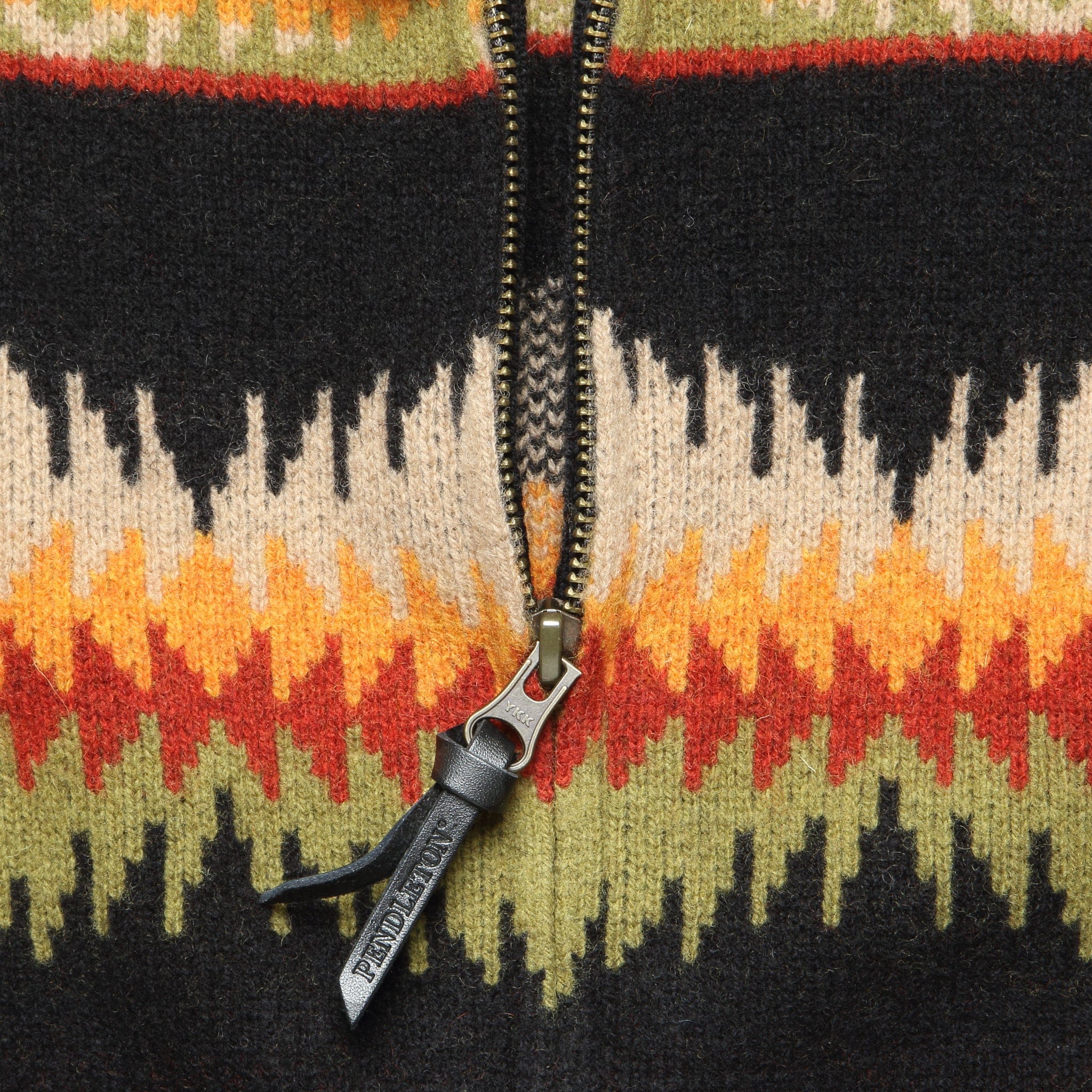 Tye River Lambswool Cardigan - Tye River Black/Scarlet - Image 3