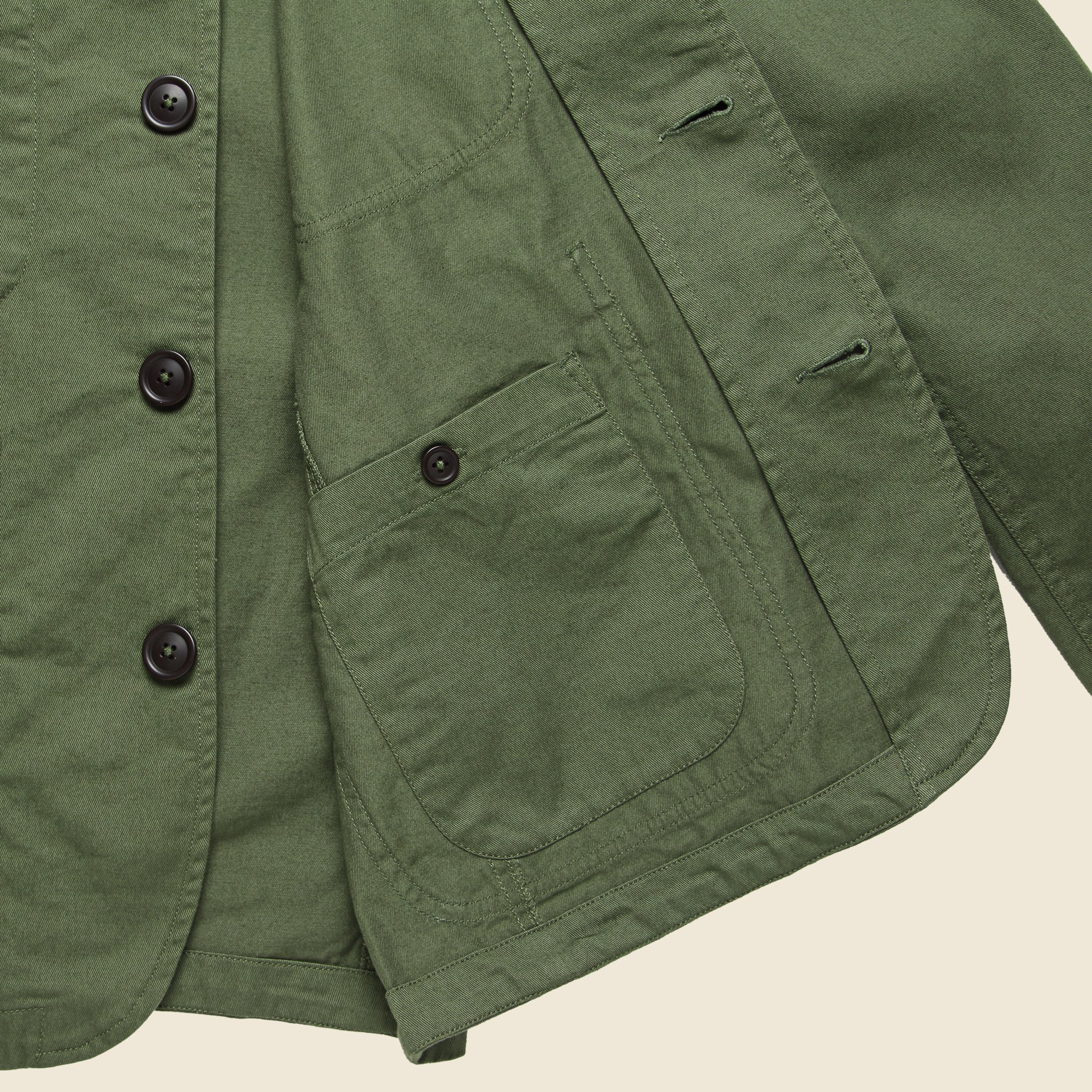 Bakers Jacket - Light Olive - Image 4