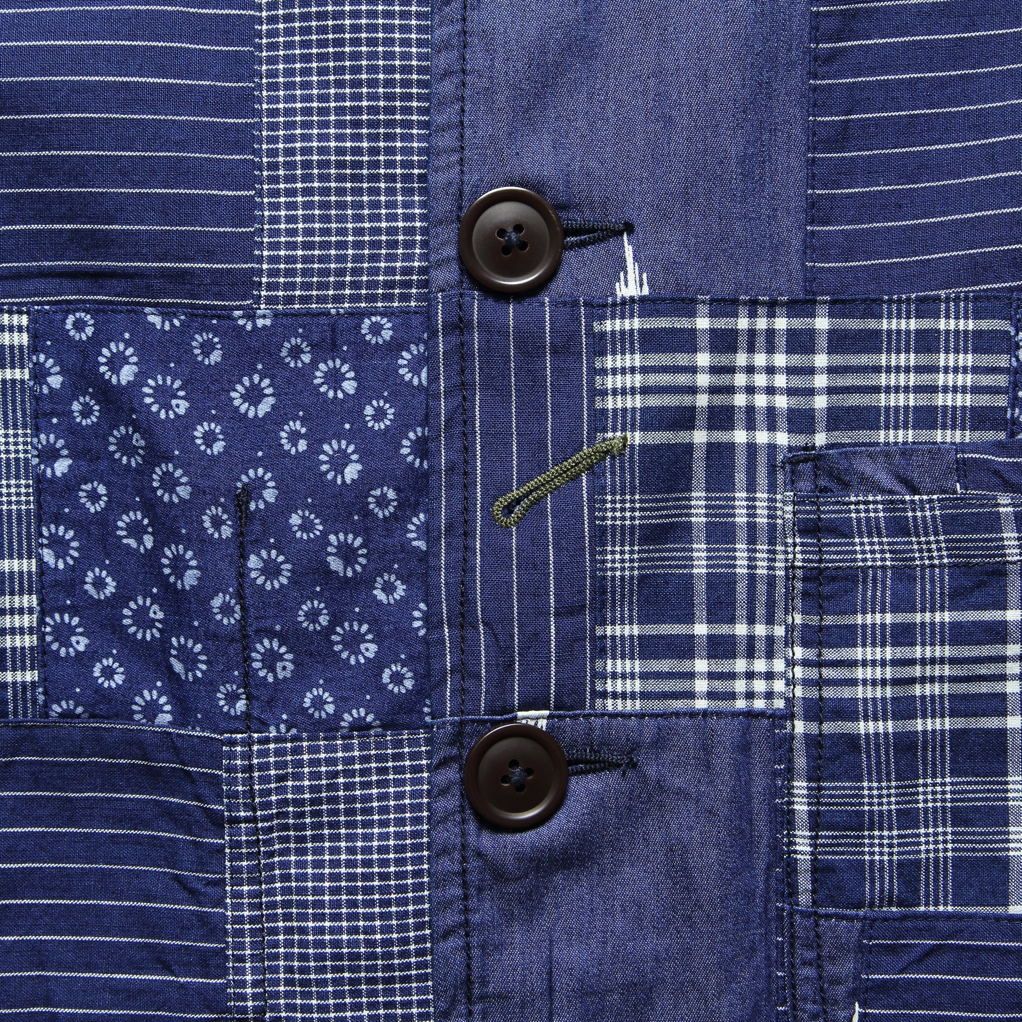 Bakers Jacket - Indigo Patchwork - Image 3