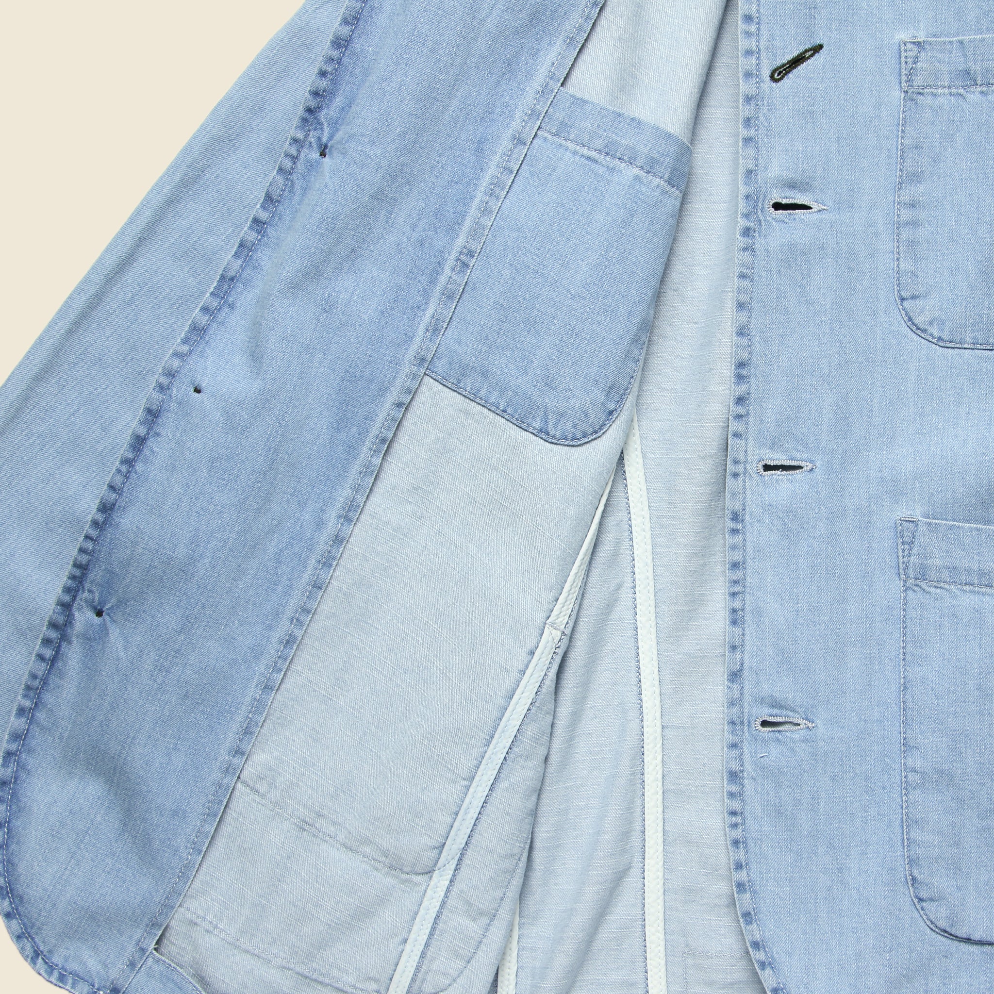 Bakers Jacket - Indigo Summer Denim - Image 4