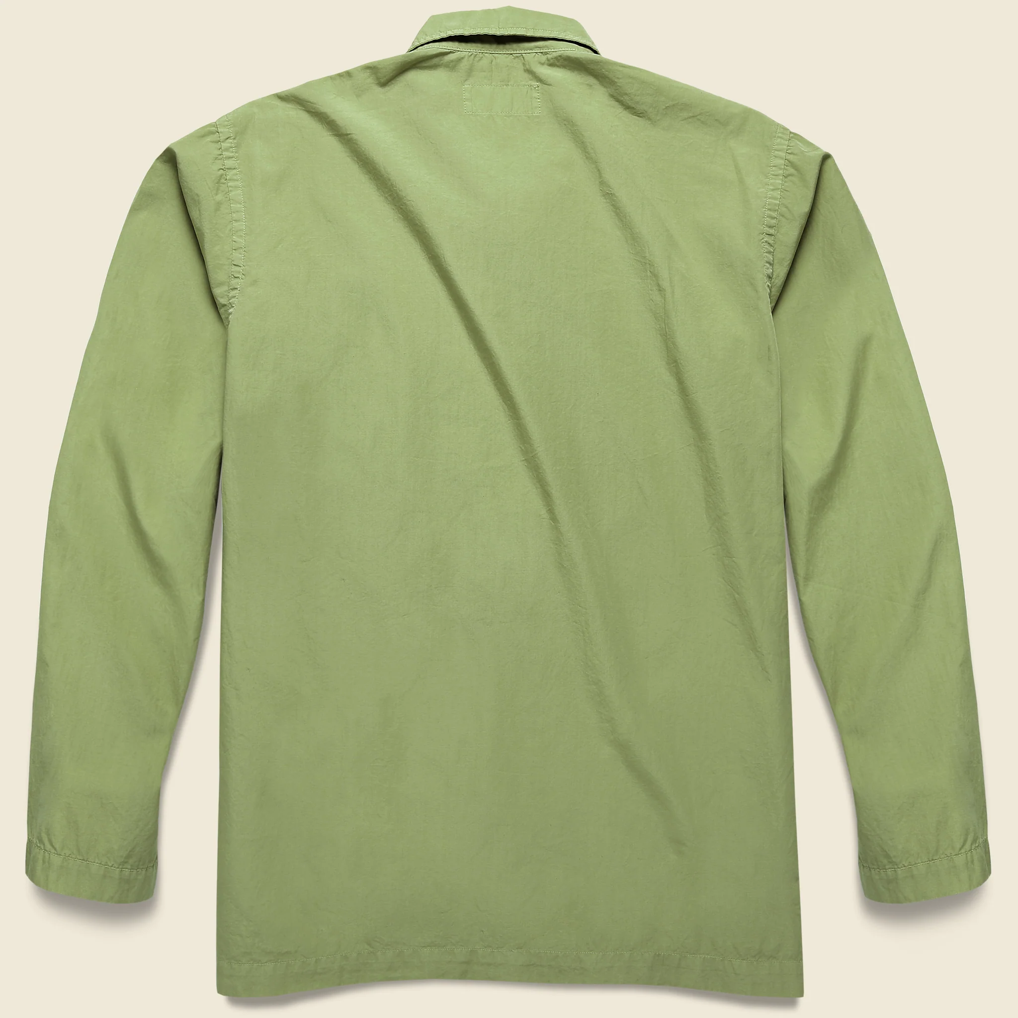 Bakers Poplin Overshirt - Olive - Image 2
