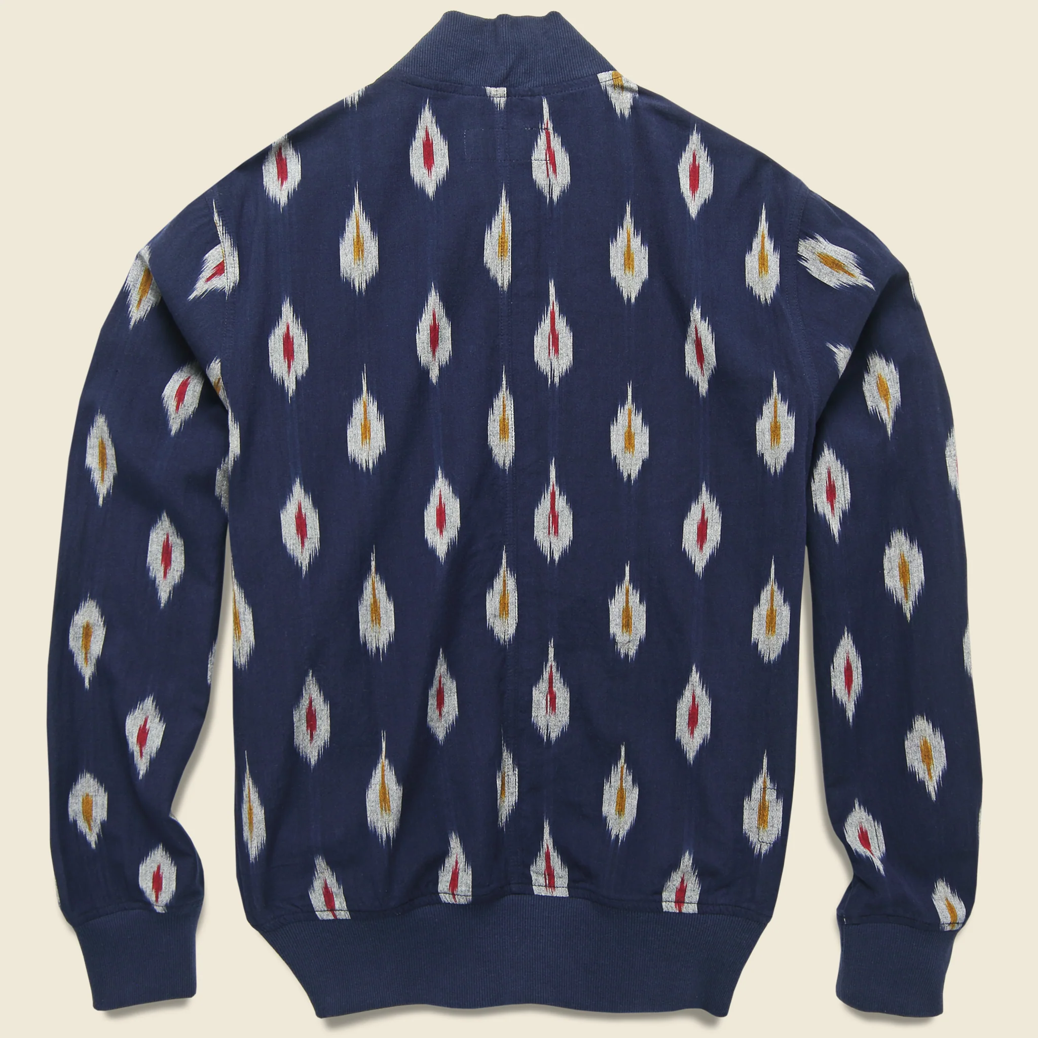 Bomber Jacket - Indigo Ikat - Image 2