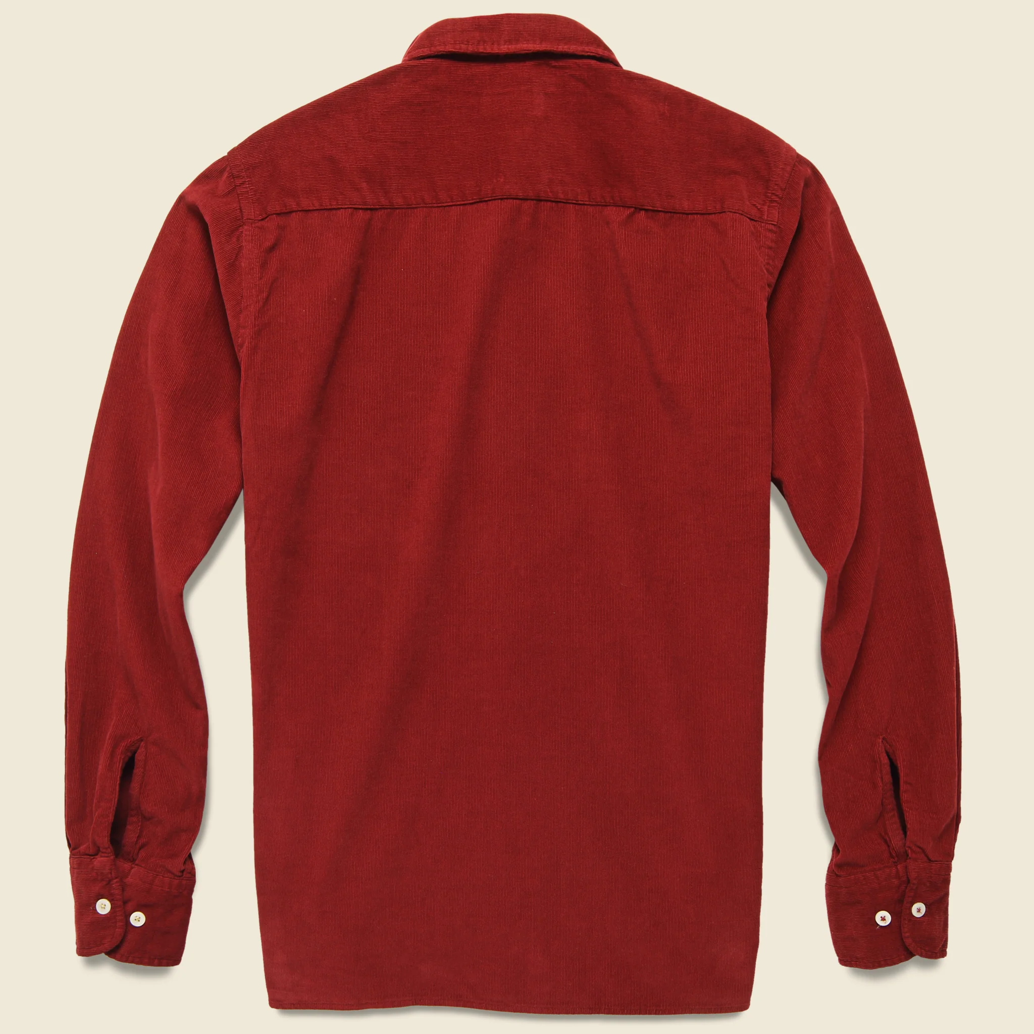 Cord Everyday Shirt - Claret - Image 2