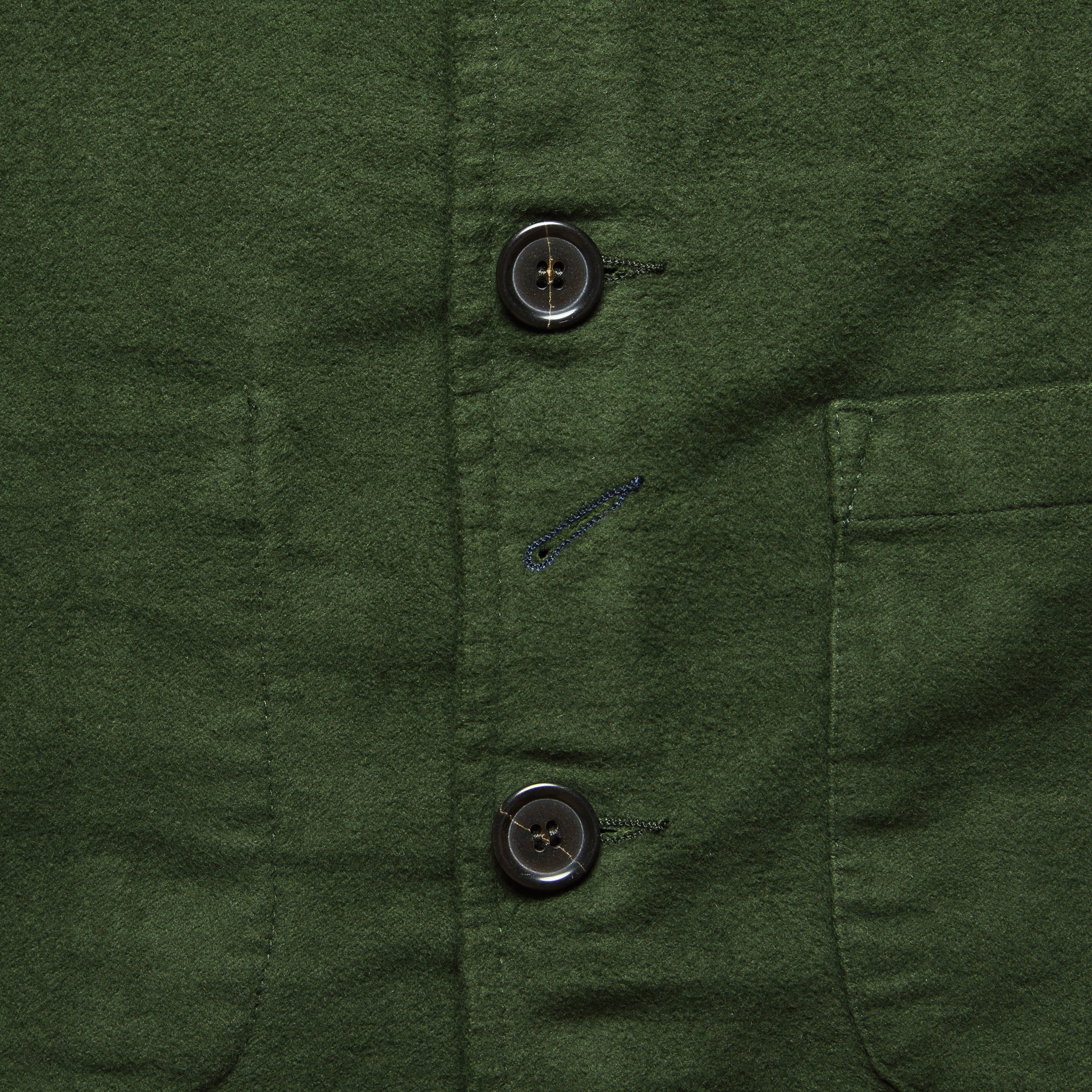 Bakers Jacket - Olive Moleskin - Image 4