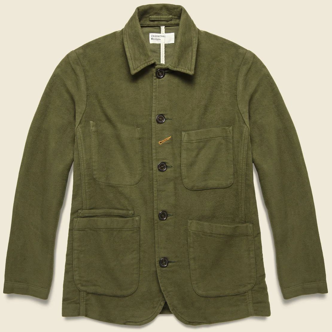 Moleskin Bakers Jacket - Olive