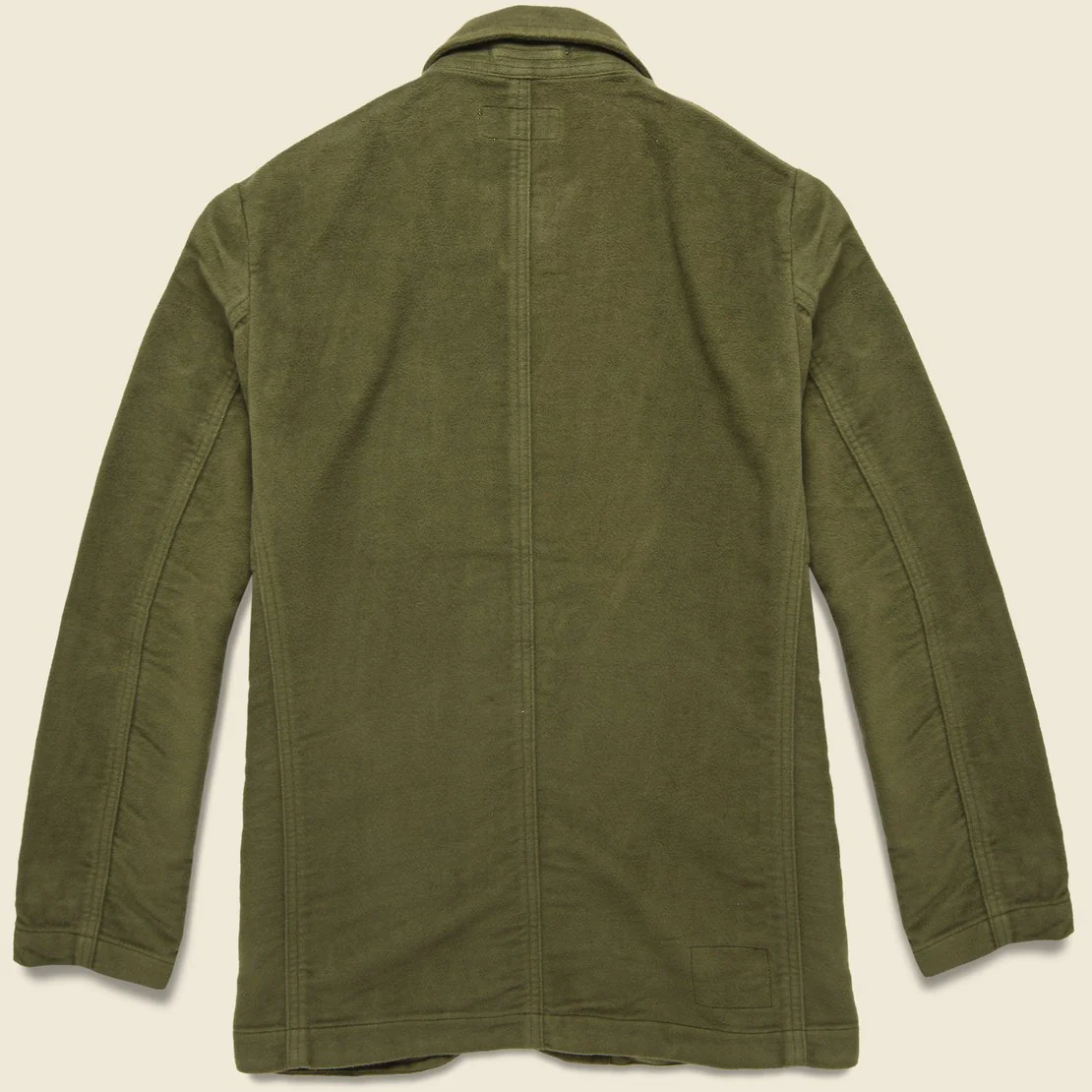 Moleskin Bakers Jacket - Olive - Image 2