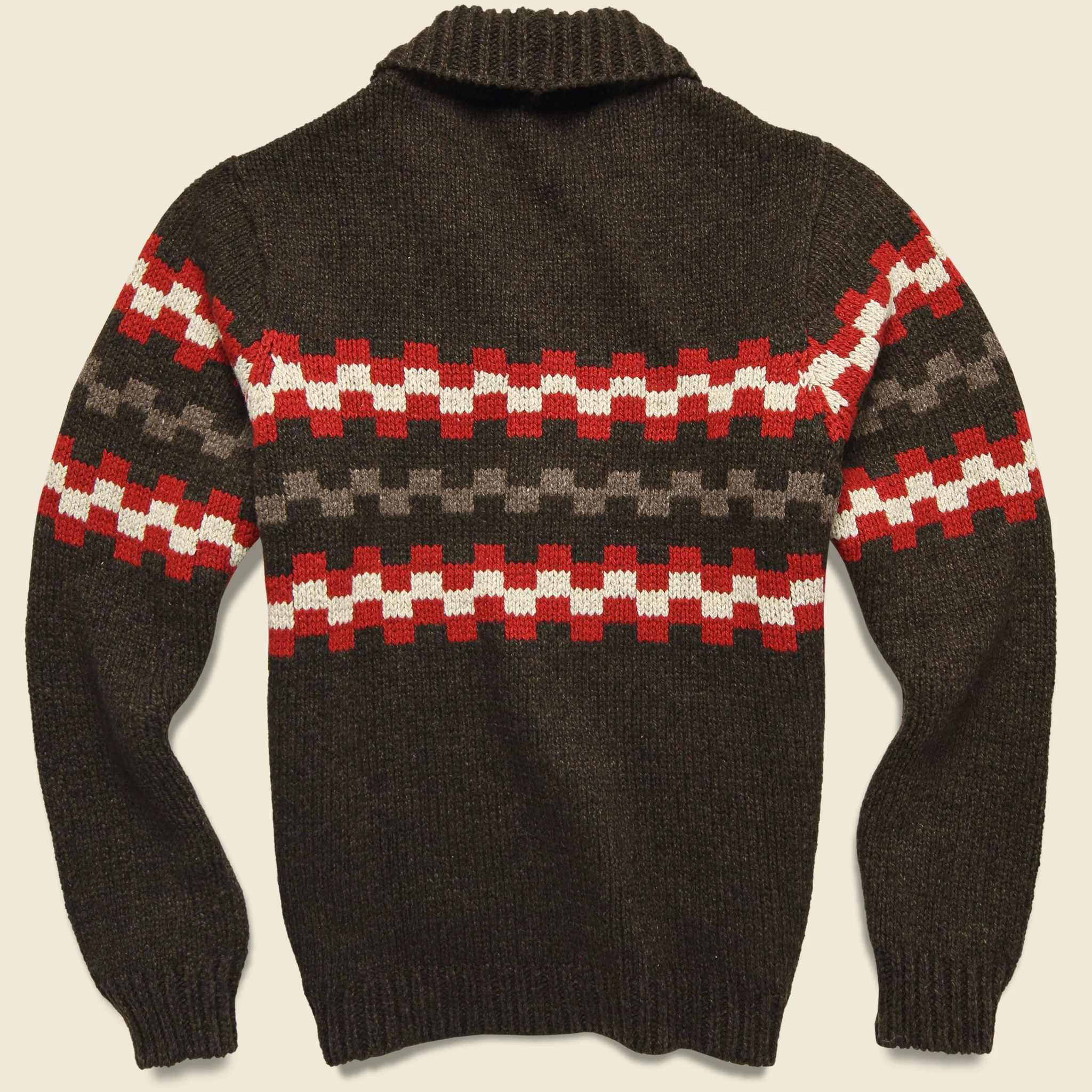 New Mexico Wool Sweater - Chocolate - Image 2