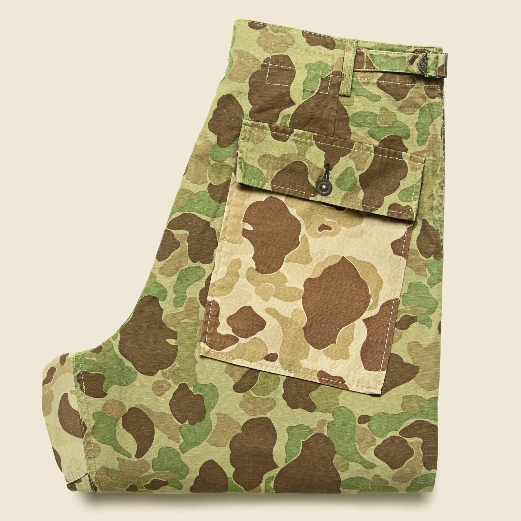 Patched Peacekeeper Camo Fatigue Pant - Olive/Sand - Image 3