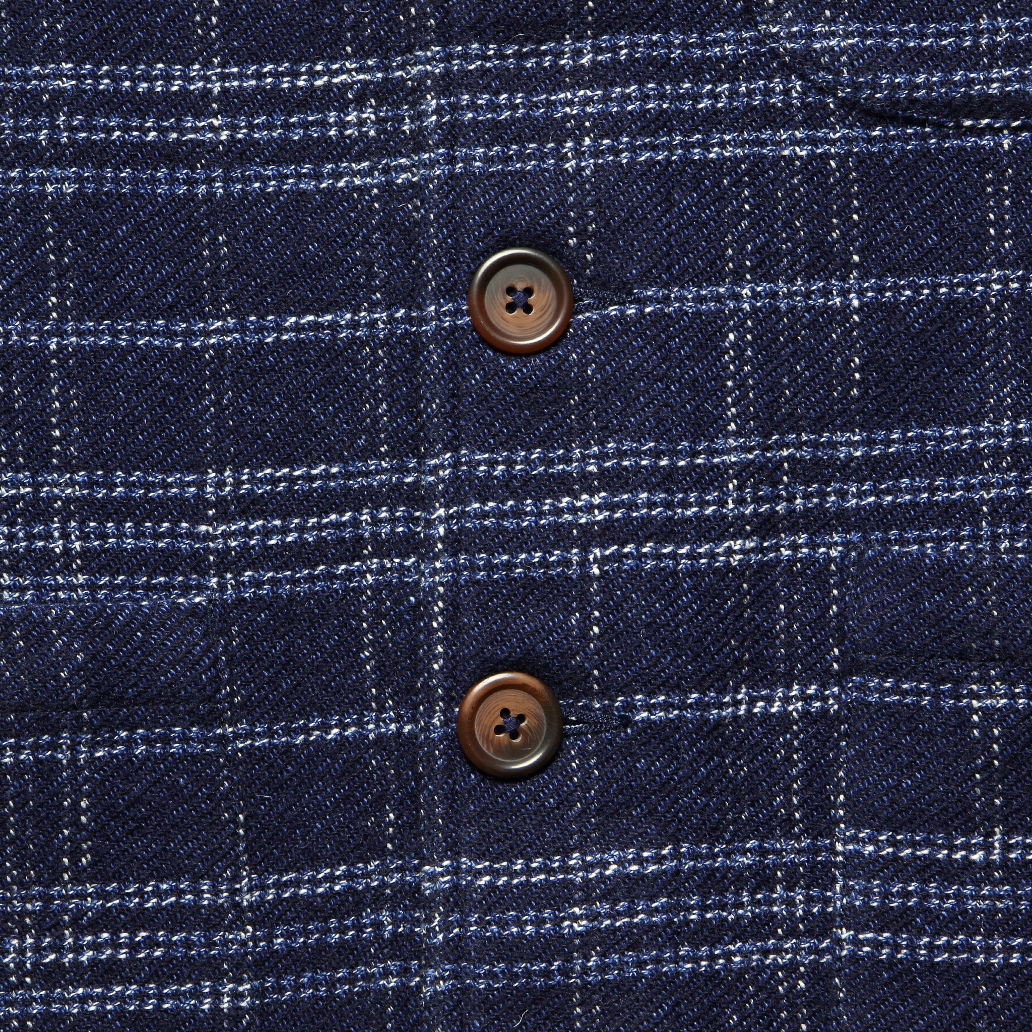 Check Prairie Jacket - Indigo - Image 3