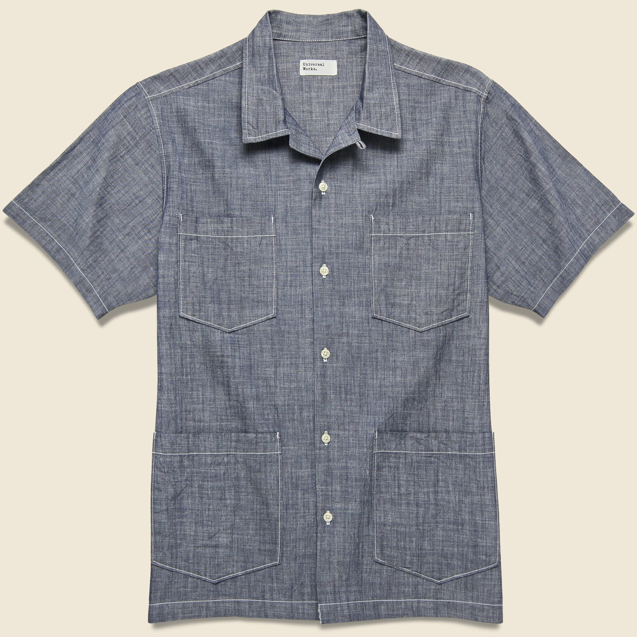 The Summer Overshirt - Indigo Chambray