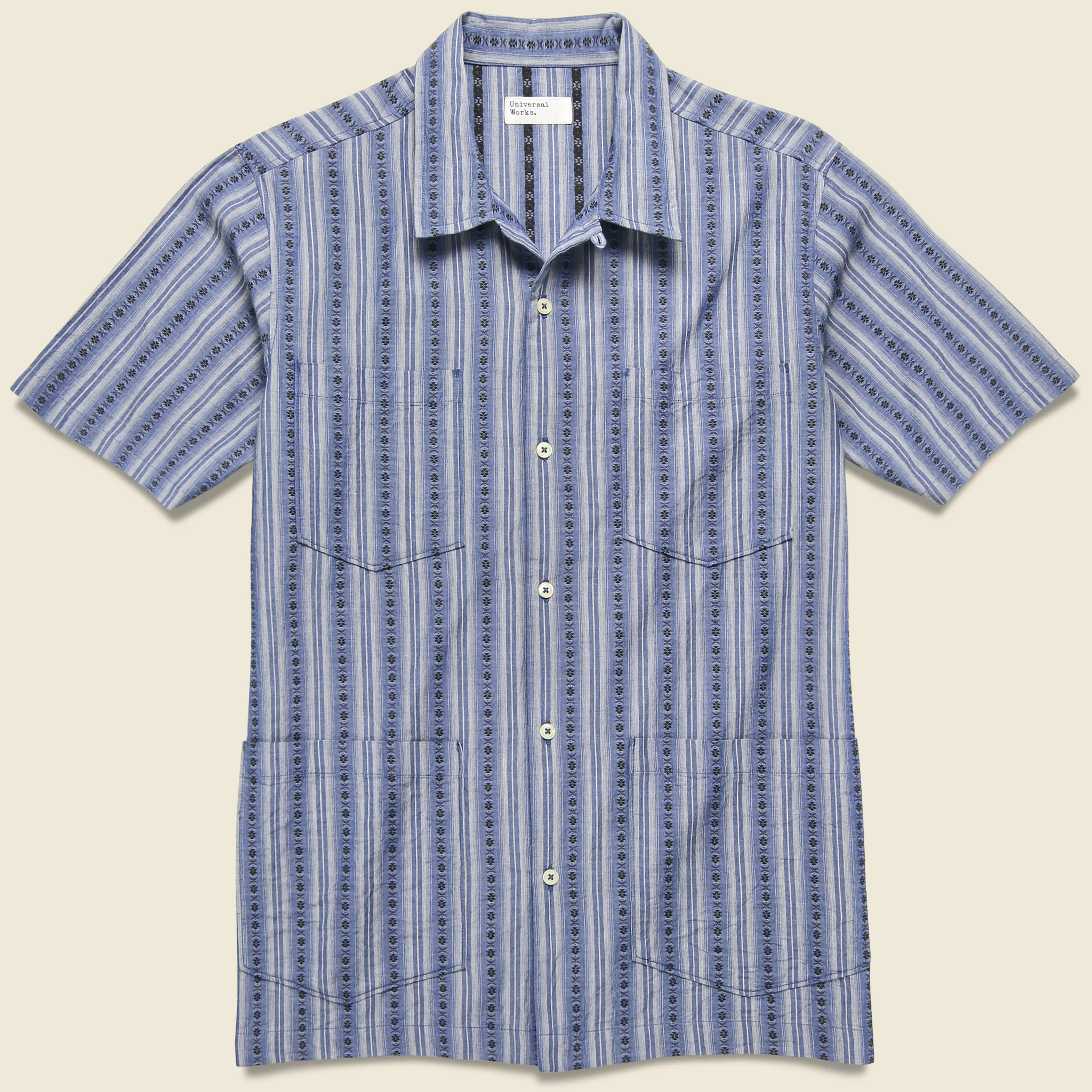 Road Summer Shirt - Blue Stripe
