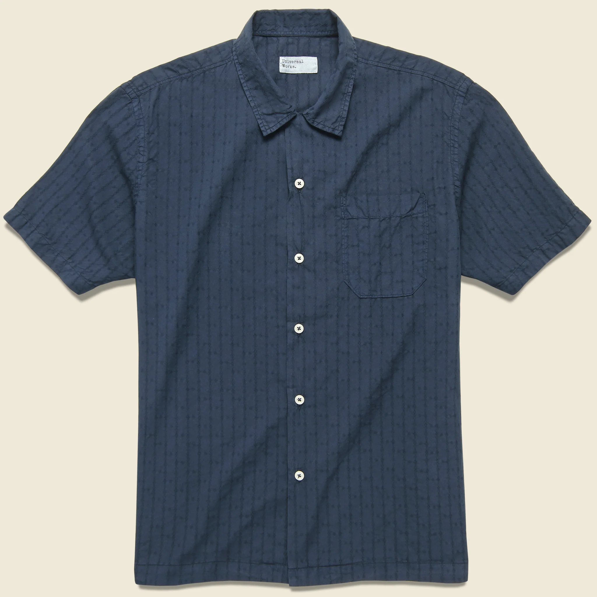 Road Shirt - Navy Jacquard