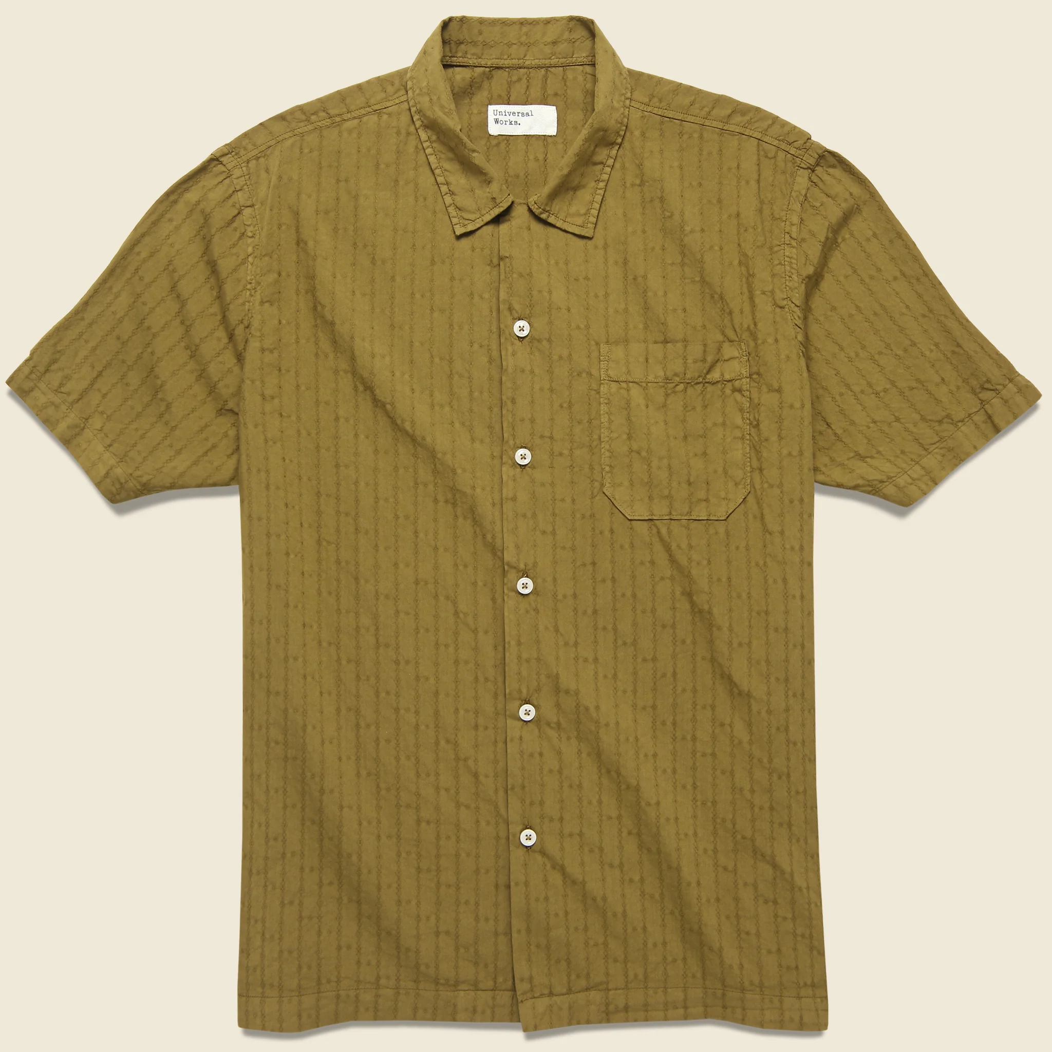 Road Shirt - Khaki Jacquard