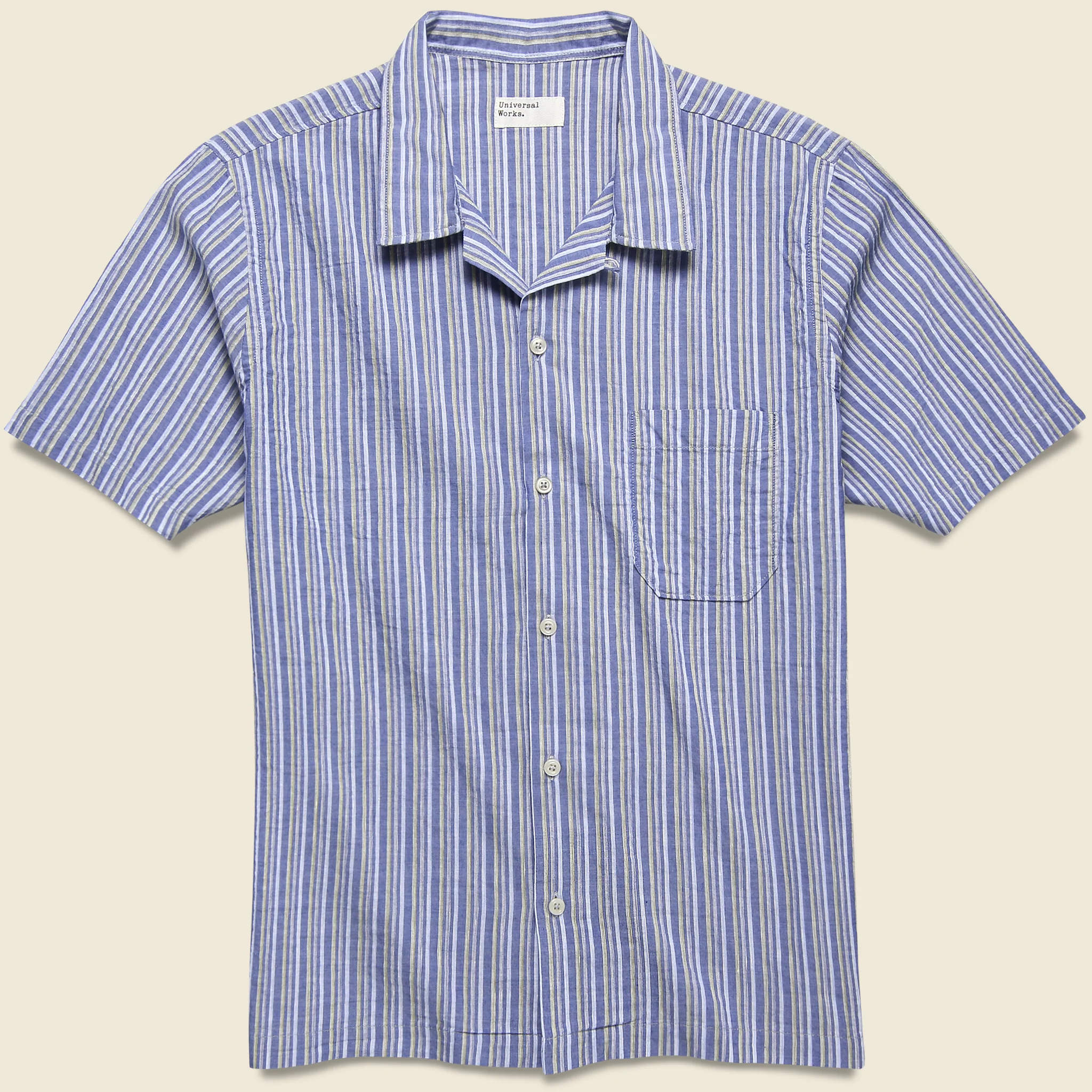 Road Shirt - Blue Elton 2 Stripe