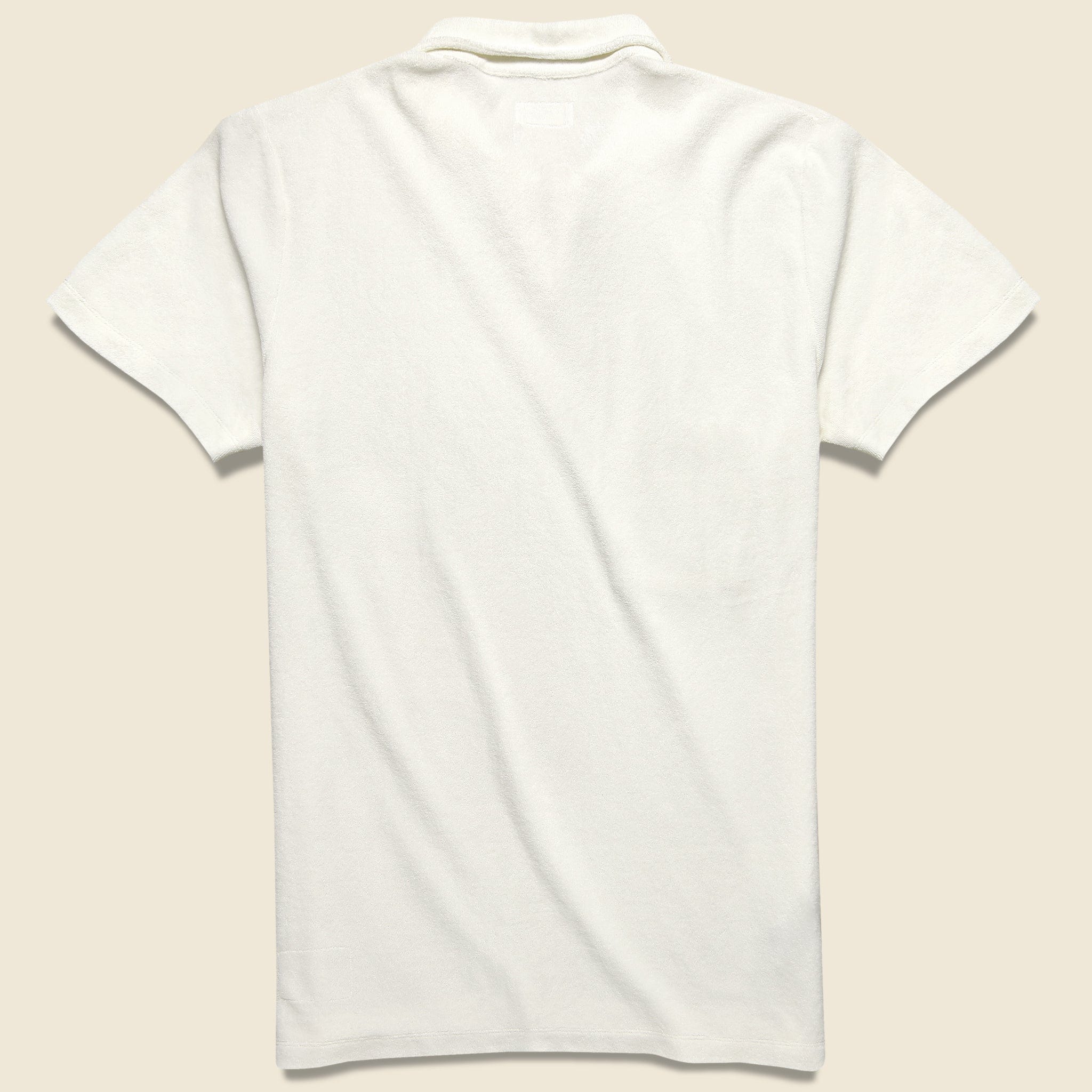 Terry Fleece Vacation Polo - Ecru - Image 2