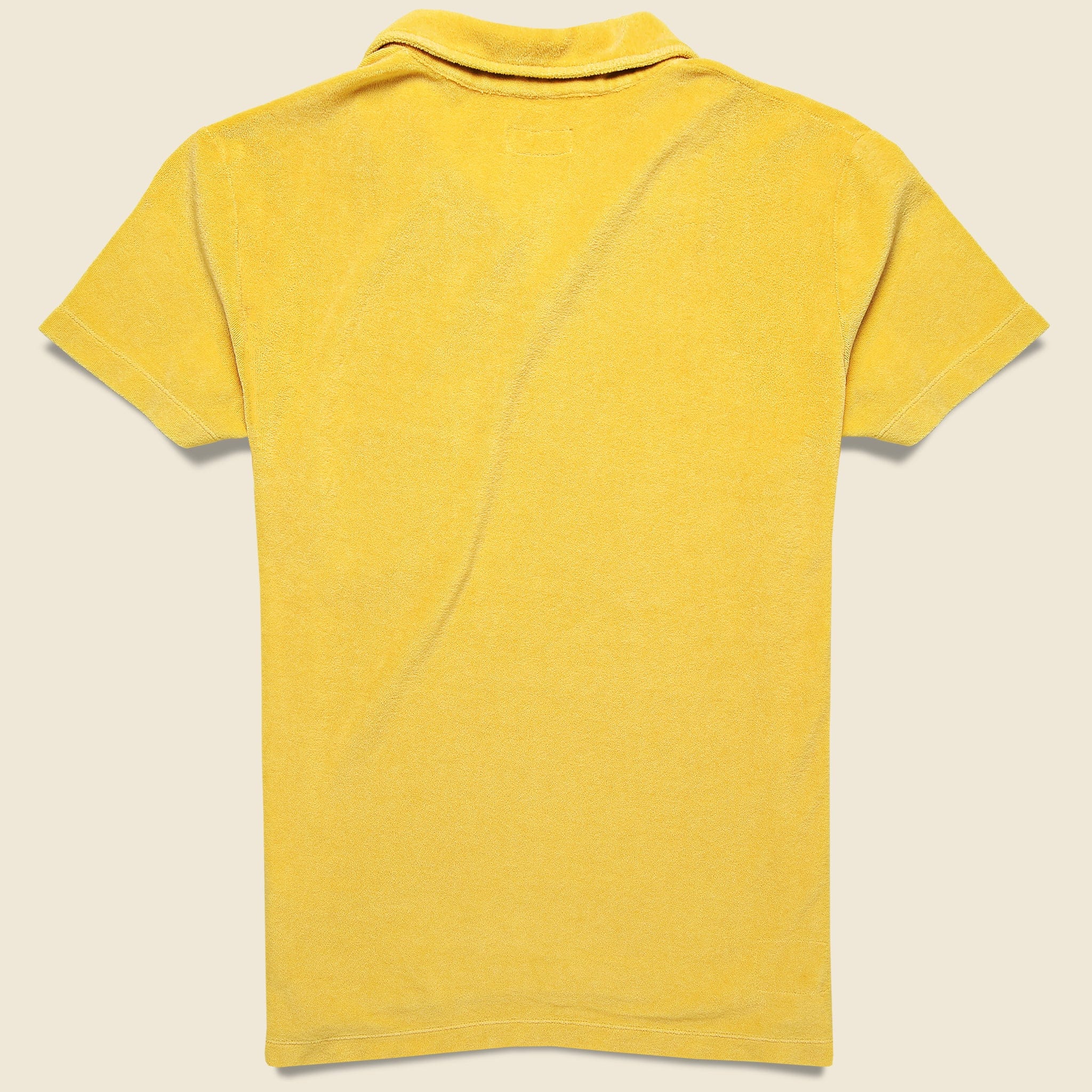Terry Fleece Vacation Polo - Gold - Image 2