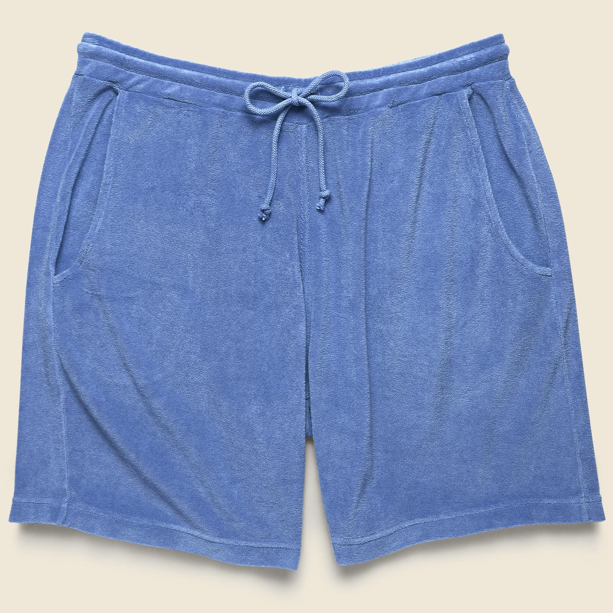 Terry Fleece Beach Short - Blue