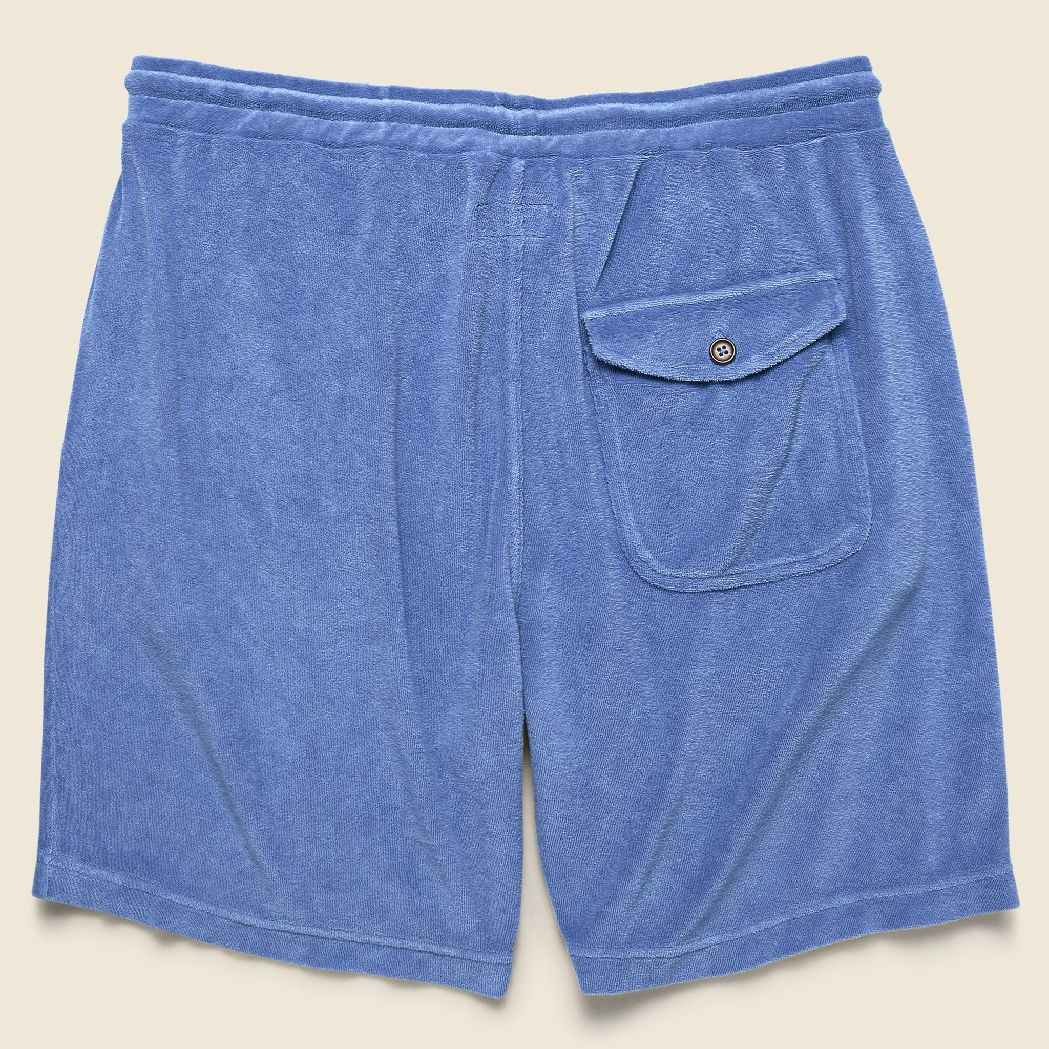 Terry Fleece Beach Short - Blue - Image 2