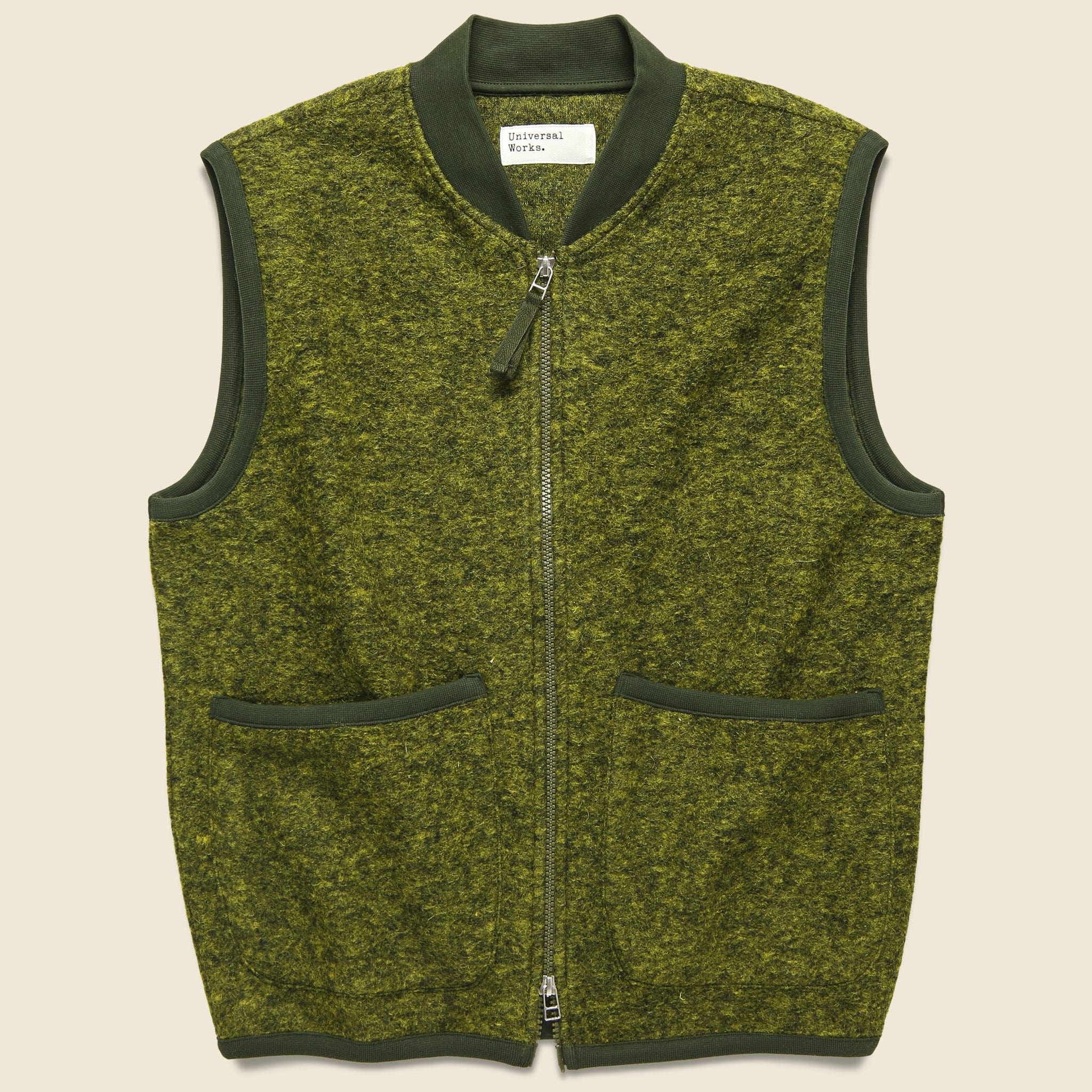 Wool Fleece Waistcoat - Green