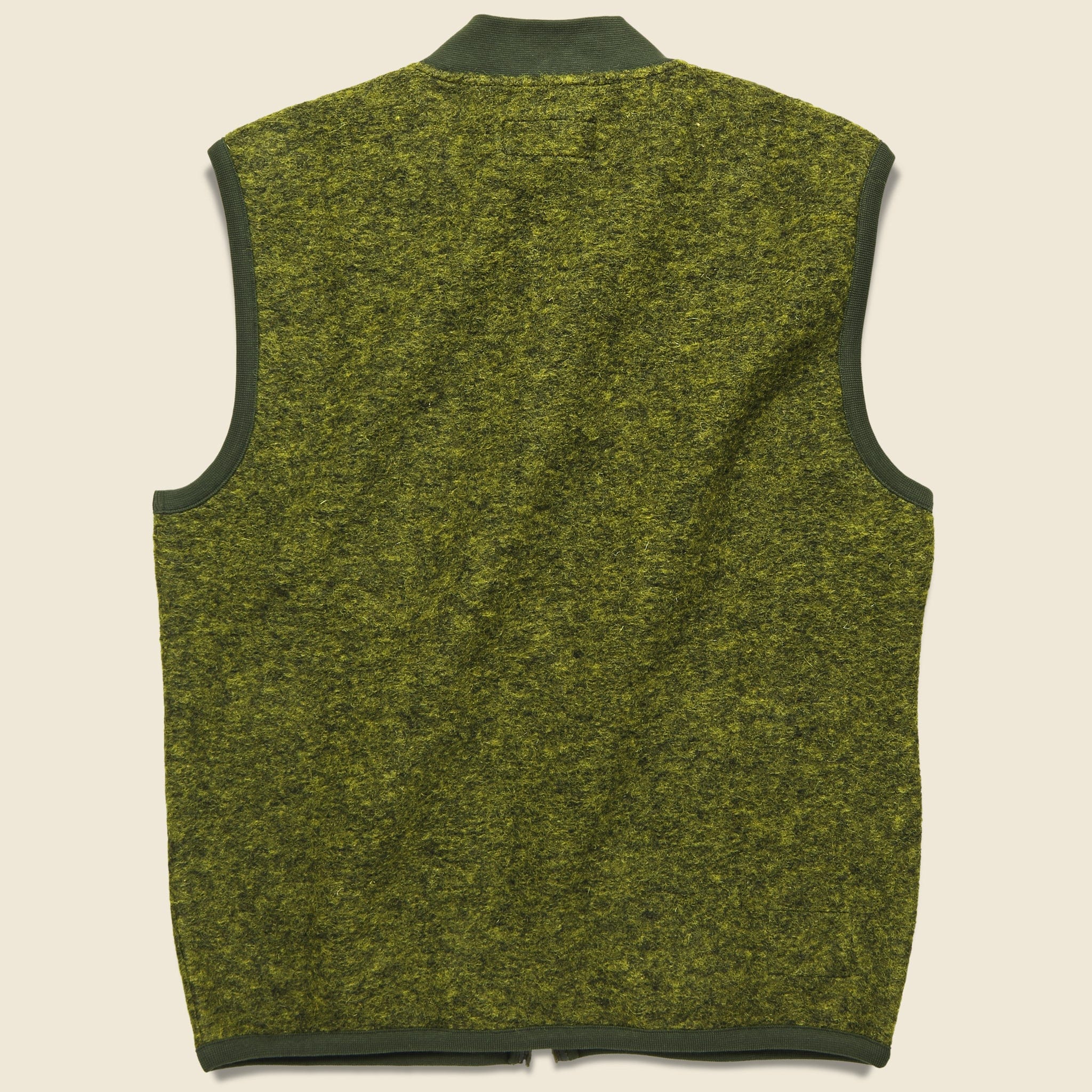 Wool Fleece Waistcoat - Green - Image 2