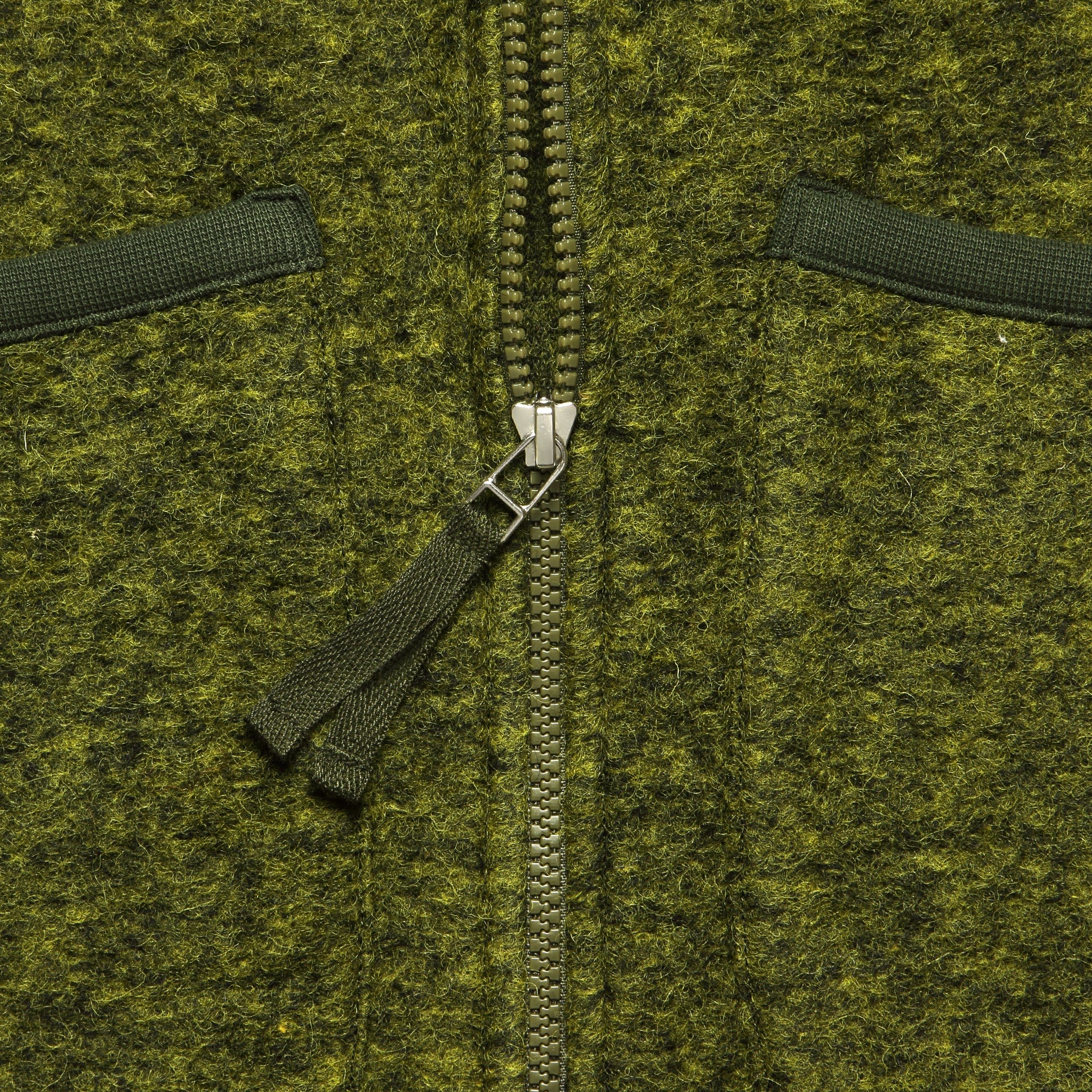 Wool Fleece Waistcoat - Green - Image 3