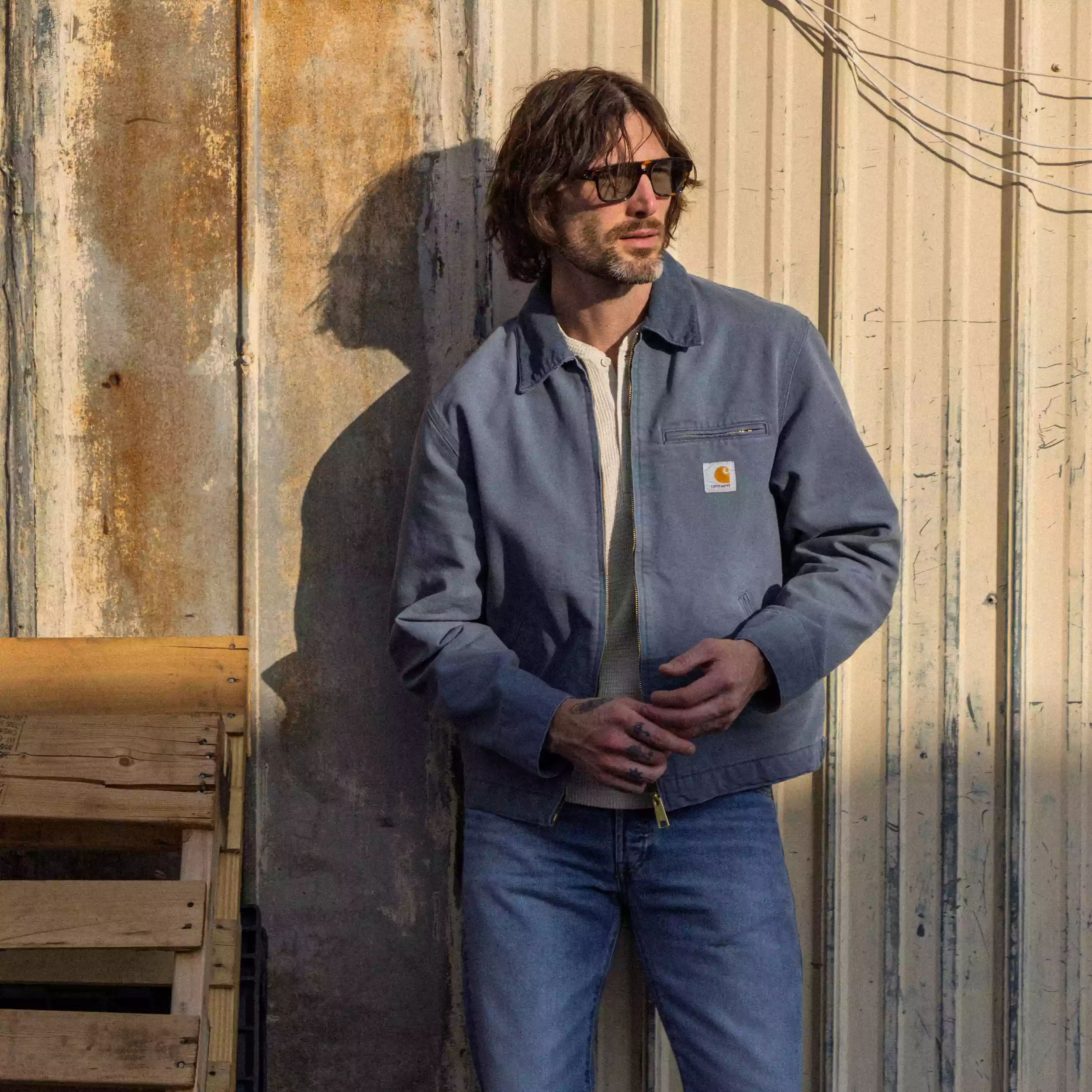 Unlined Detroit Jacket - Cozy Blue - Image 3