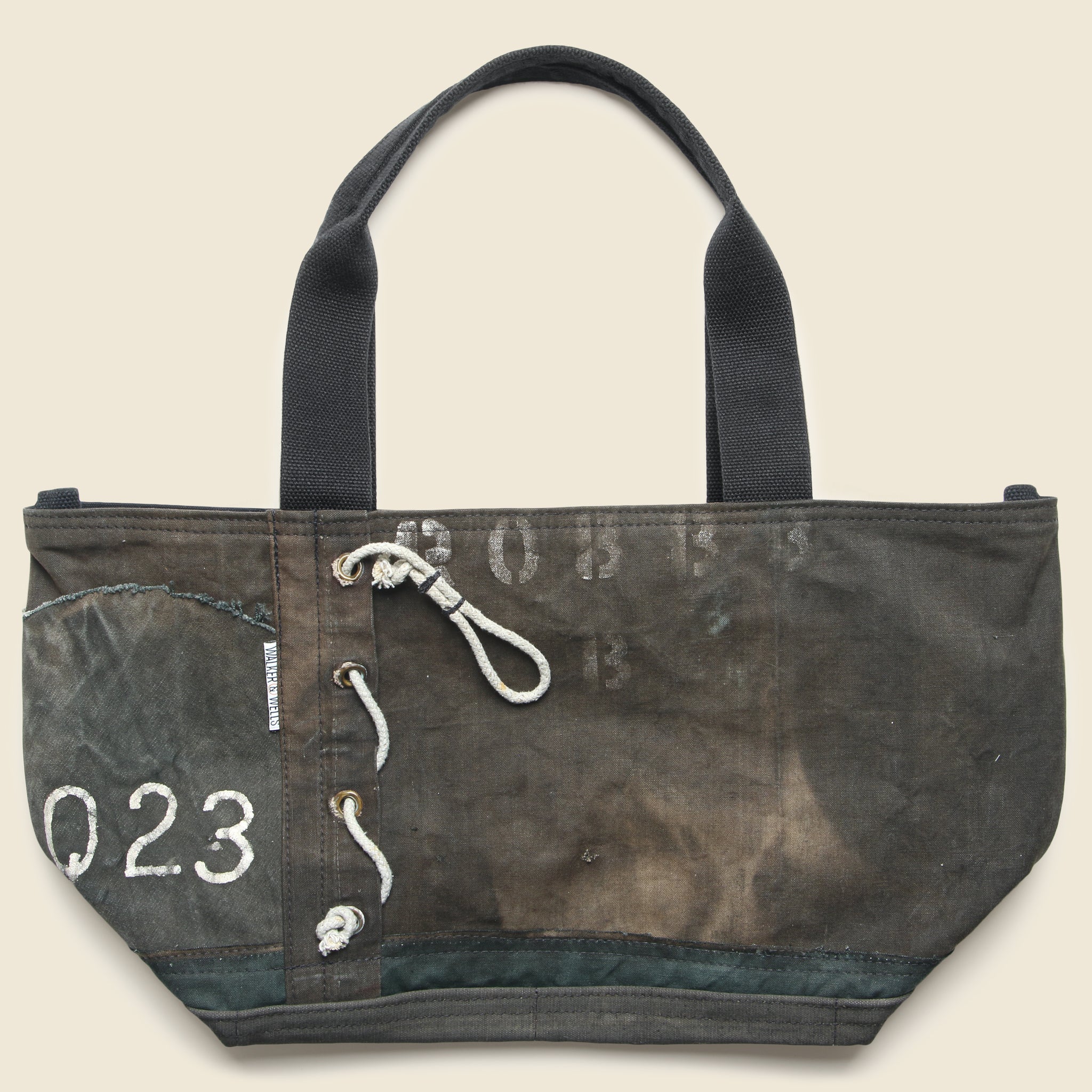 Upcycled Tote Bag - Black - Image 2