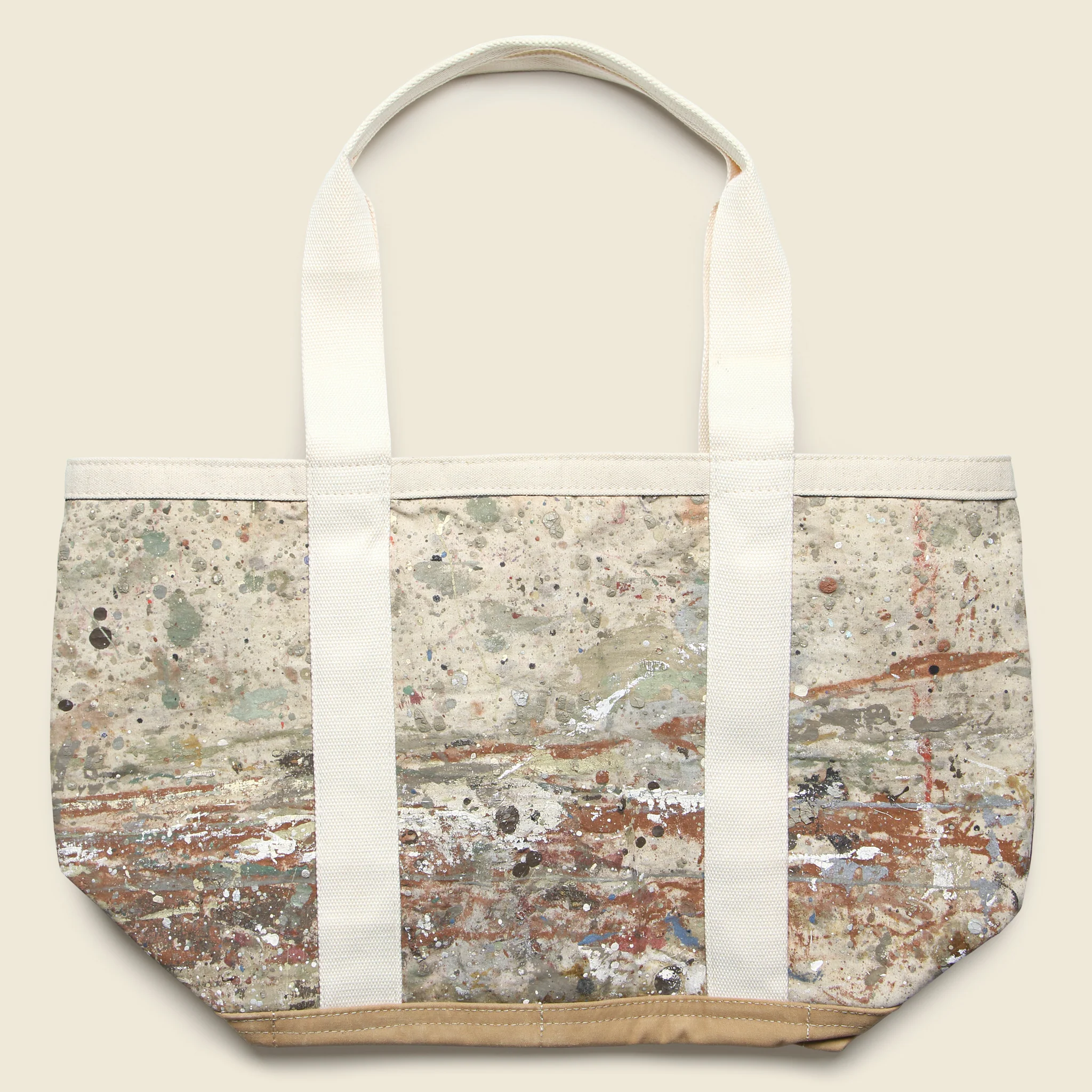 Upcycled Tote Bag -  Paint Splatter - Image 2