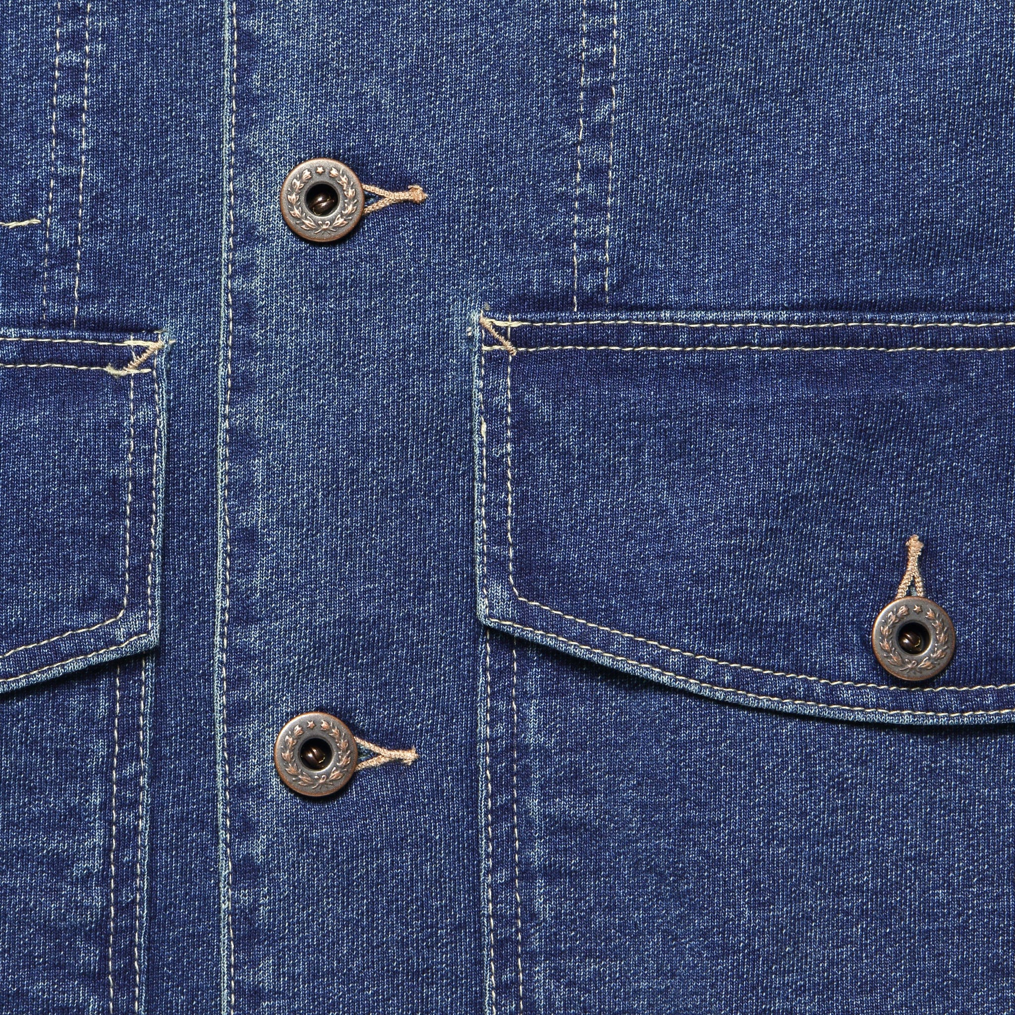 US Missouri Dense Jersey Jacket - Indigo - Image 3