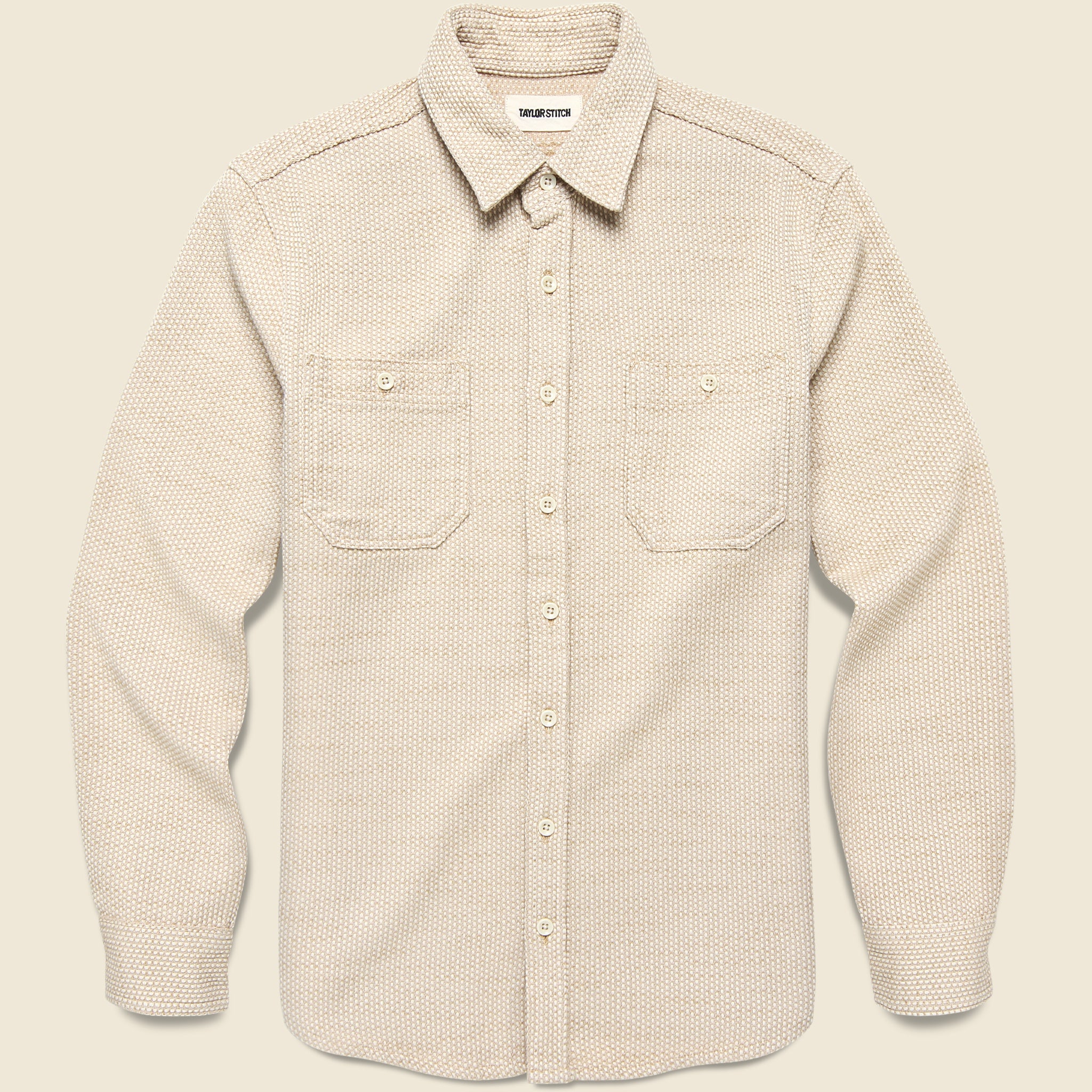 Utility Shirt - Natural Sashiko