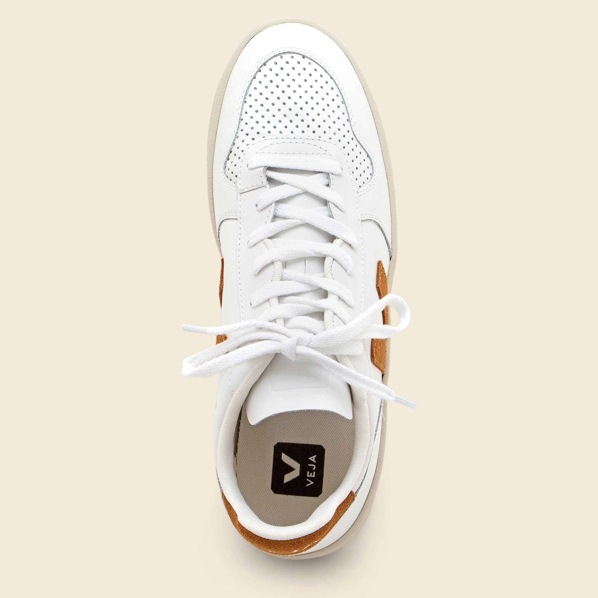 V10 Sneaker - Extra White/Camel - Image 2