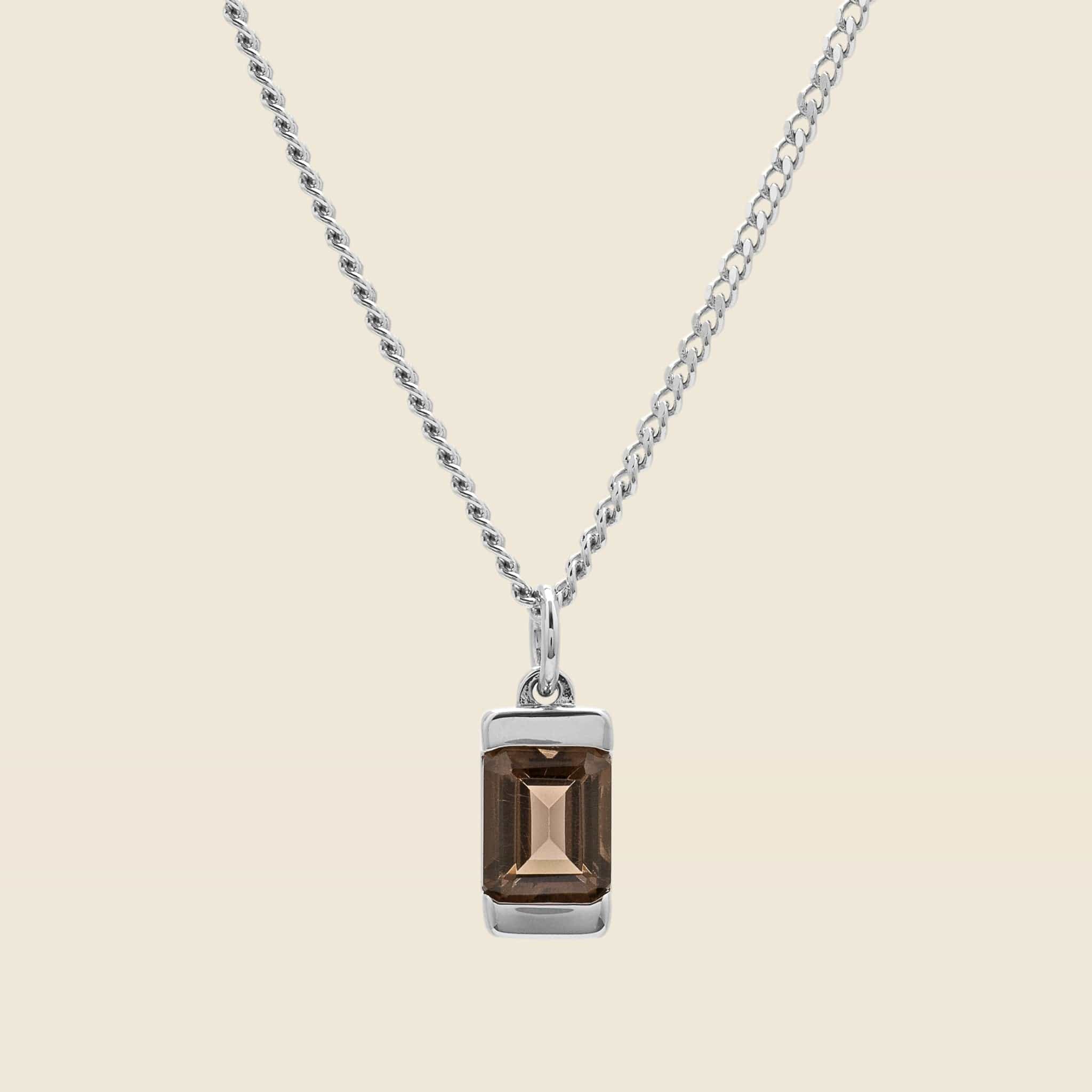 Valor Pendant - Sterling Silver/Gray Topaz