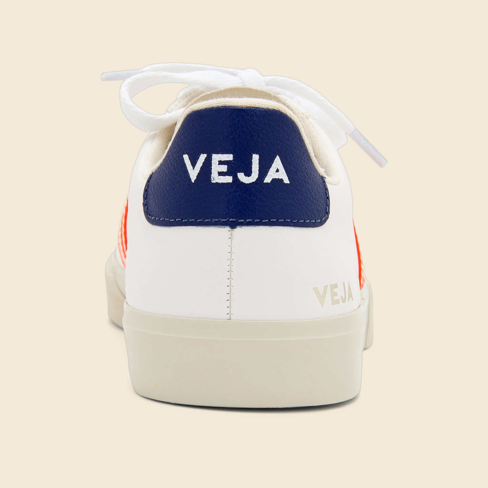 Campo ChromeFree Leather Sneaker - Extra White/Orange/Cobalt - Image 4