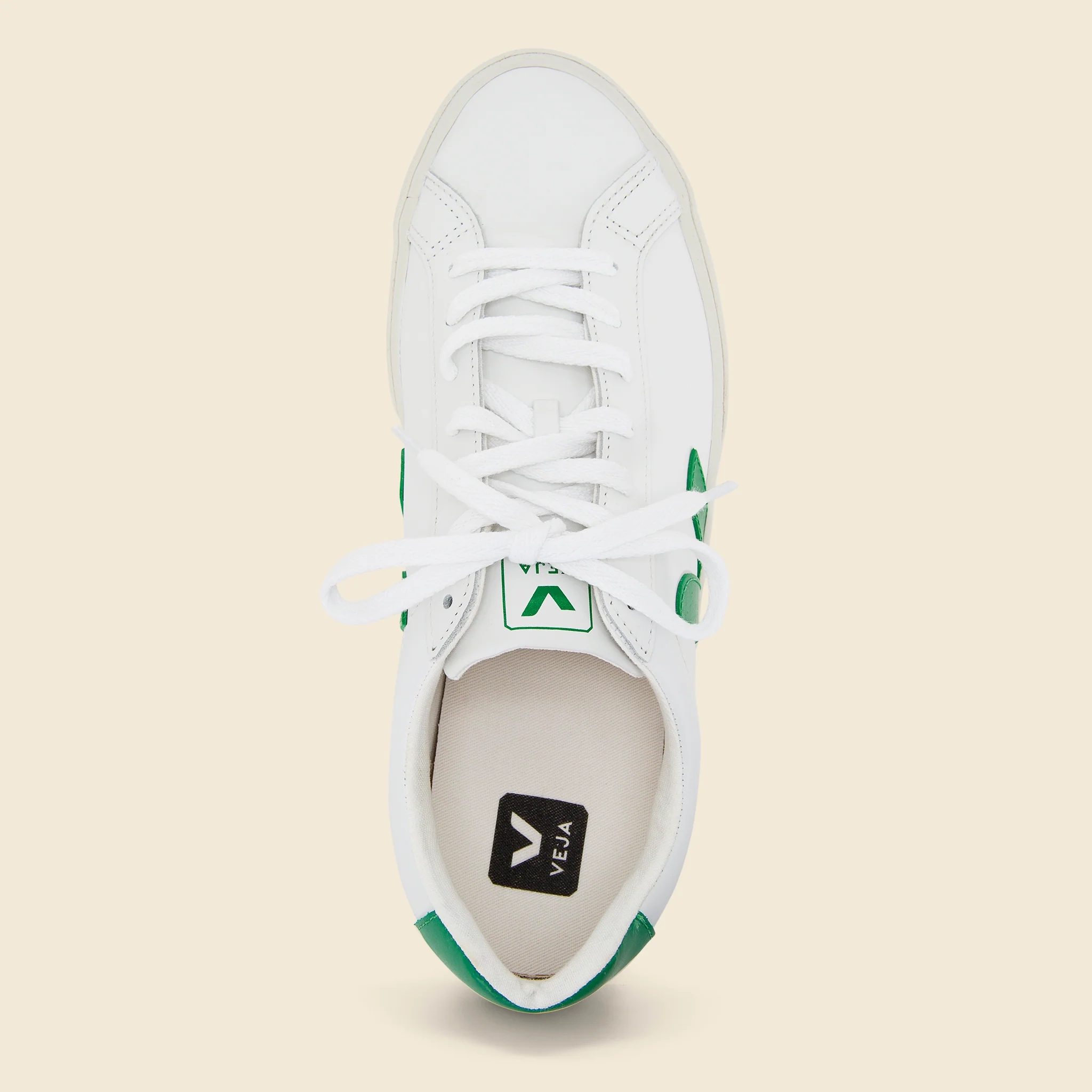 Esplar Leather Sneaker - White Emeraude - Image 2