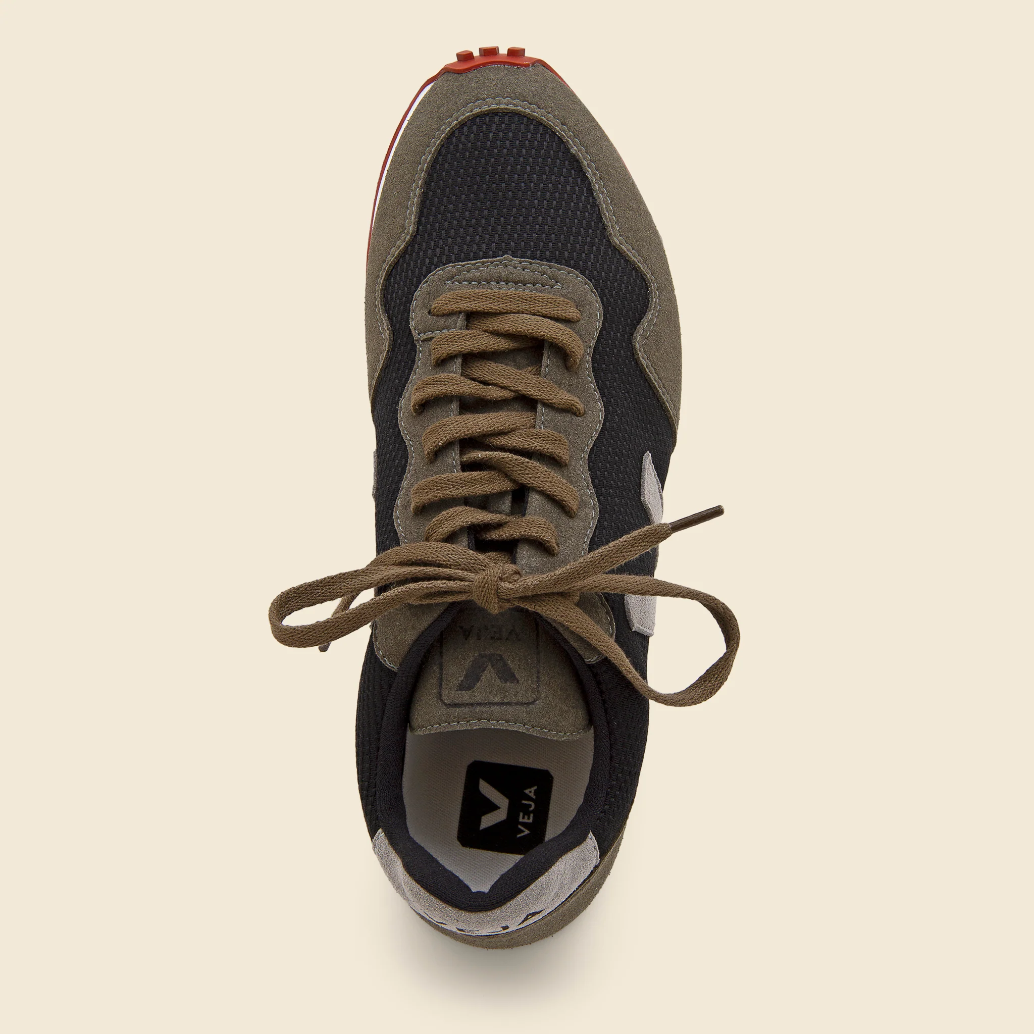 Rec B-Mesh Sneaker - Black/Oxford Grey/Olive - Image 3
