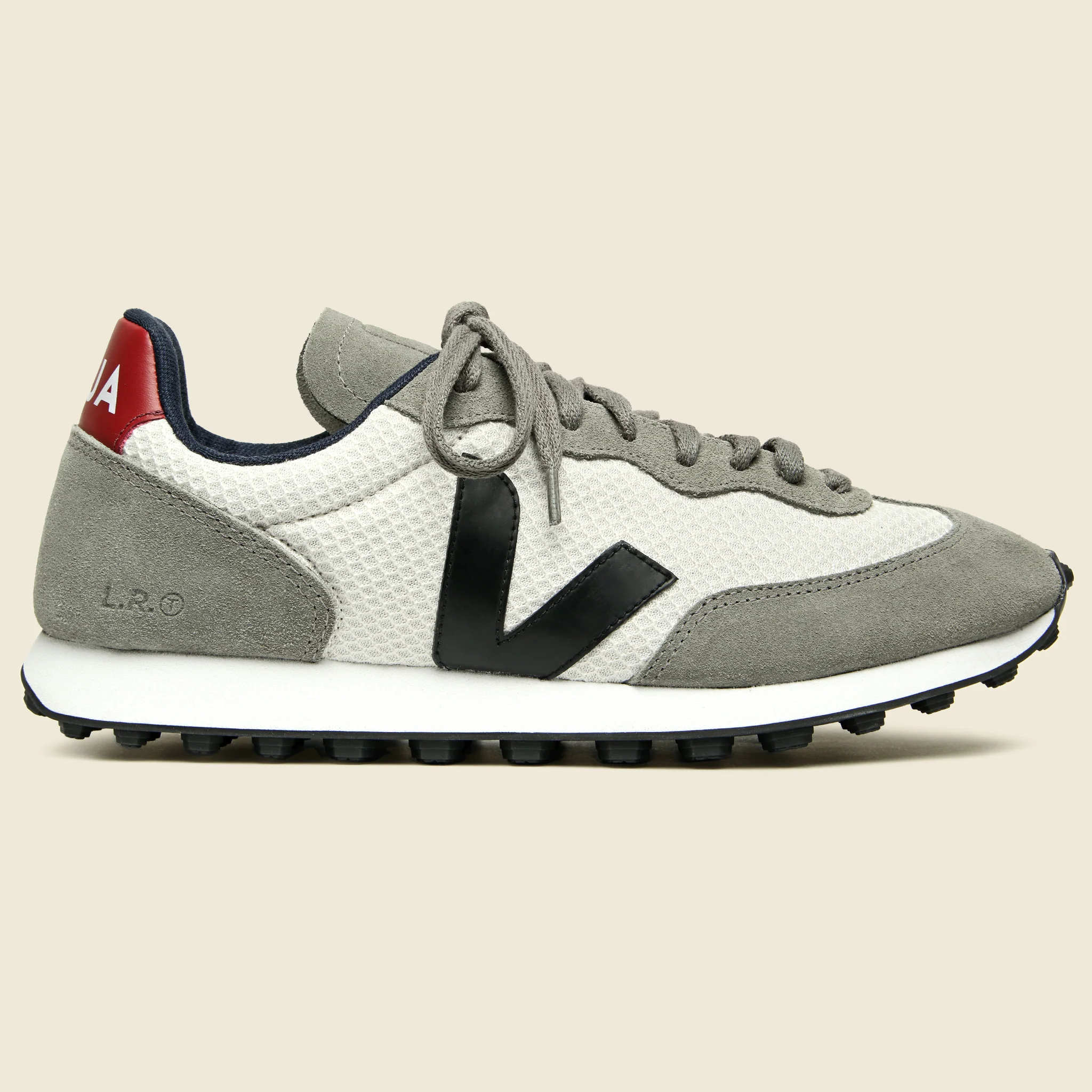 Rio Branco Hexamesh Sneaker - Gravel Black Marsala