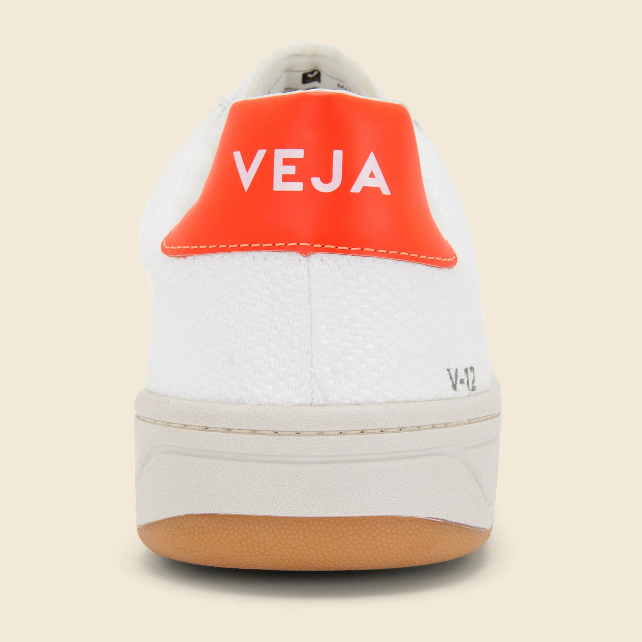 V-12 Mesh Sneaker - White/Indigo/Orange Fluo - Image 3